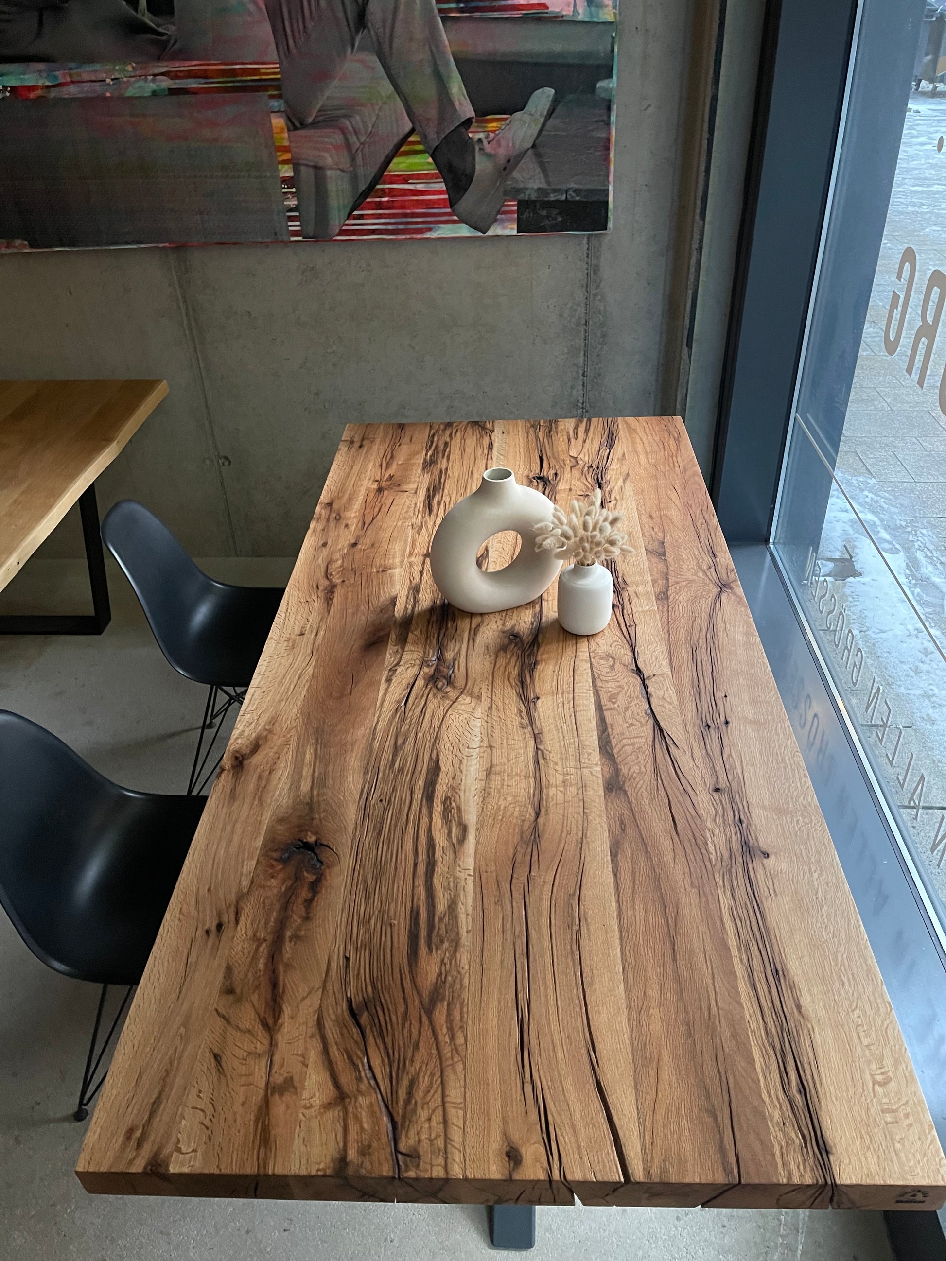 Tischplatte Eichenholz rustikal ursprünglich nach Maß