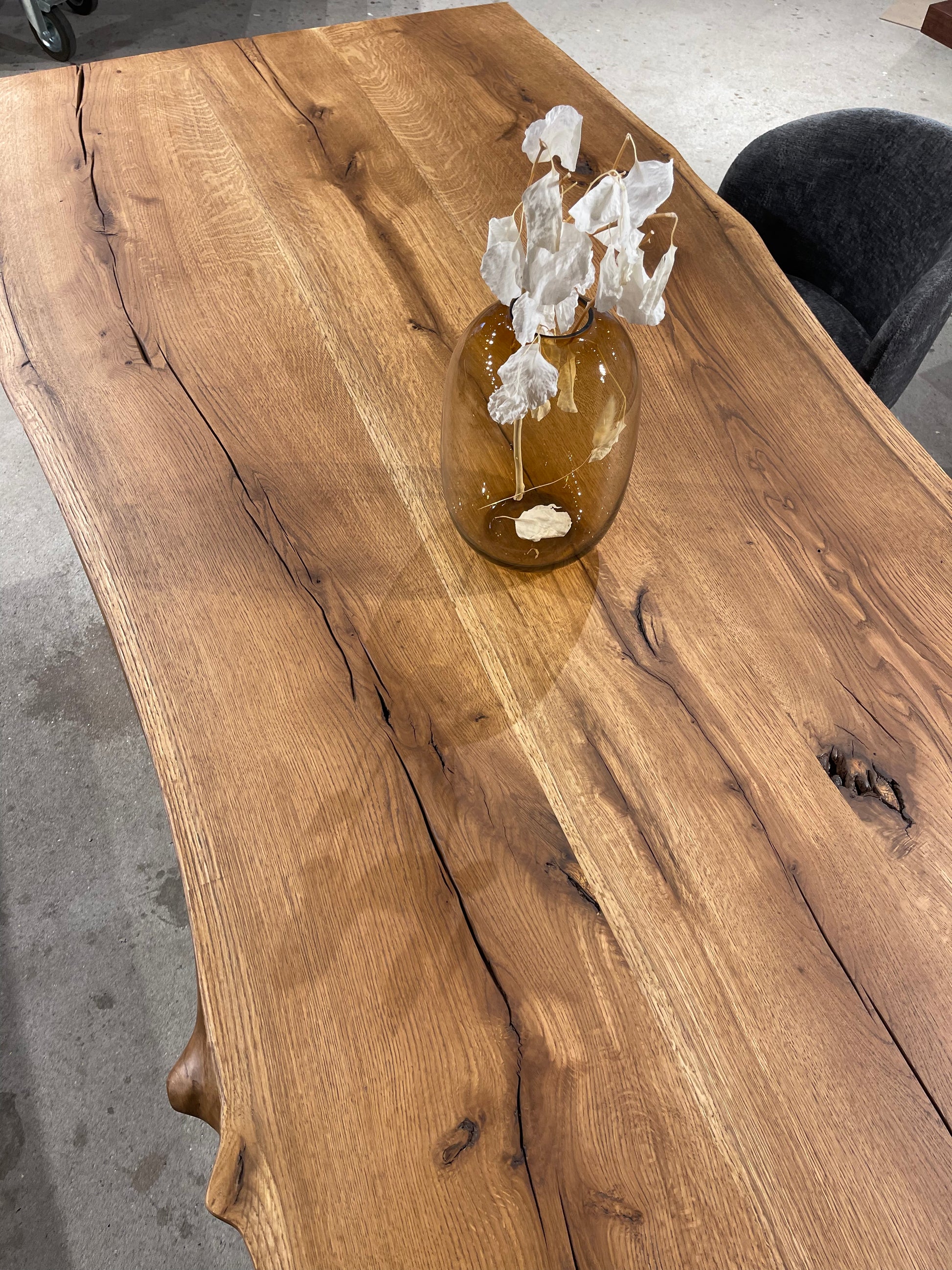 Massivholztisch Unikat aus Eichenholz