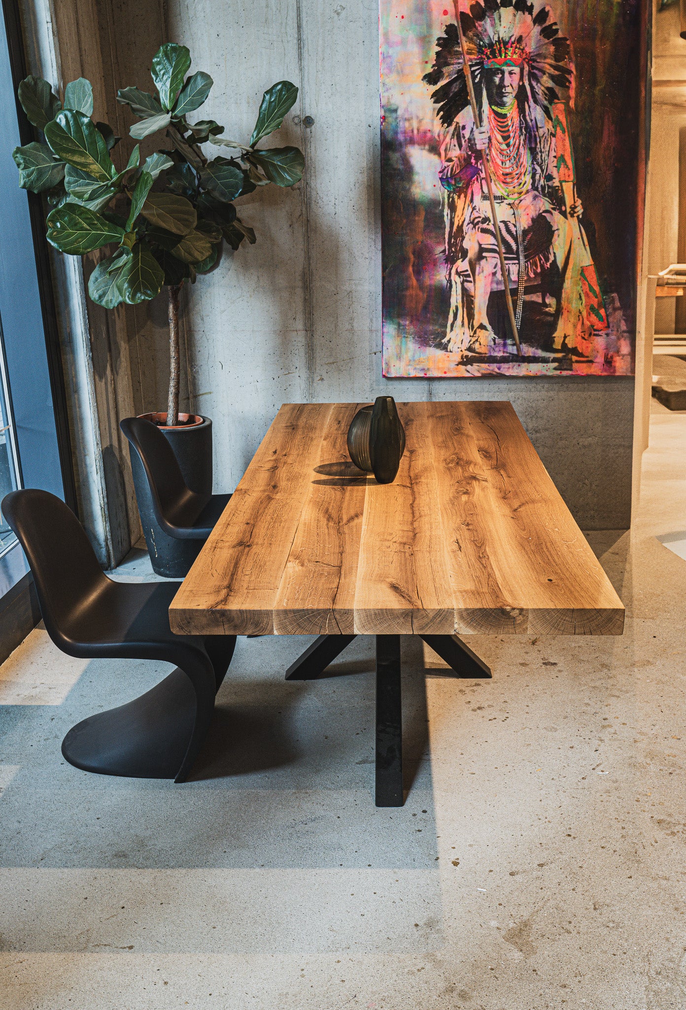 Esstisch Eiche rustikal | Massivholztisch Hamburg rustikal