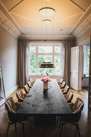 Esstisch schwarz - Massivholztisch schwarz nach Maß