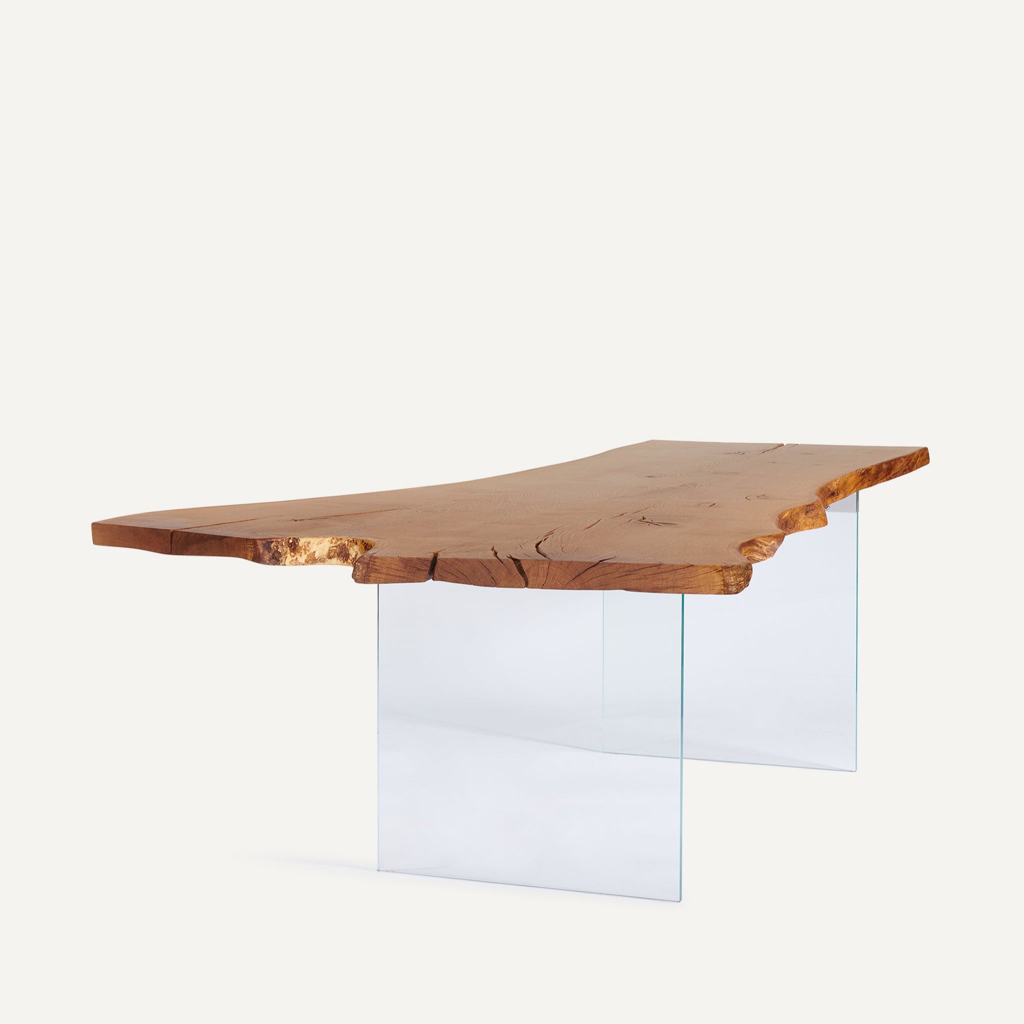 Esstisch Eiche mit Glas Gestell