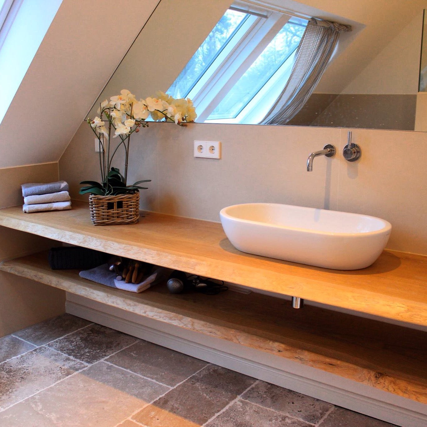 Waschtischplatte Massivholz nach Maß