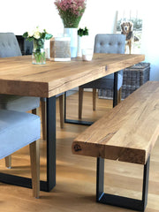 Altholzeiche Rustikal mit Bank | Holzwerk Hamburg