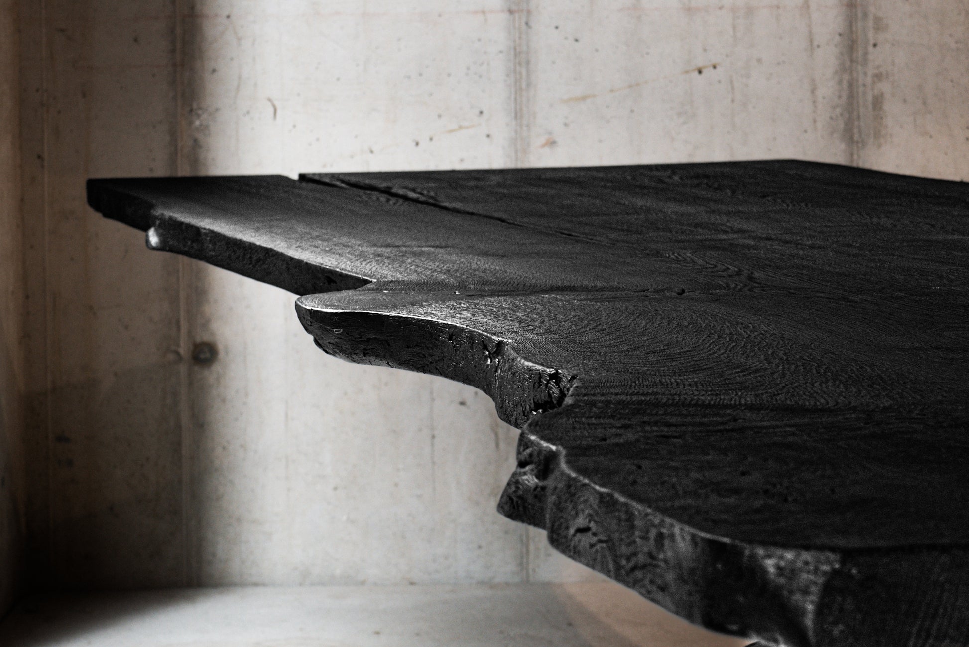  Schwarzer Holztisch Esstisch schwarz 