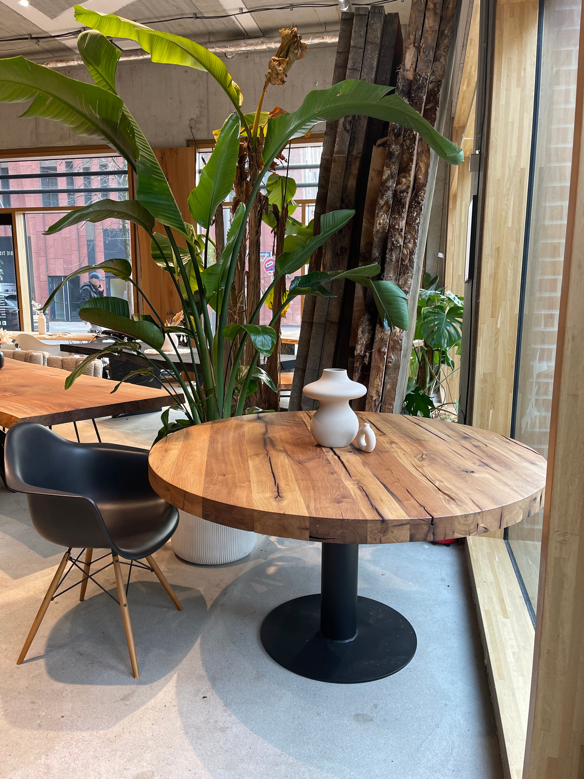 Holztisch rund Massivholztisch 