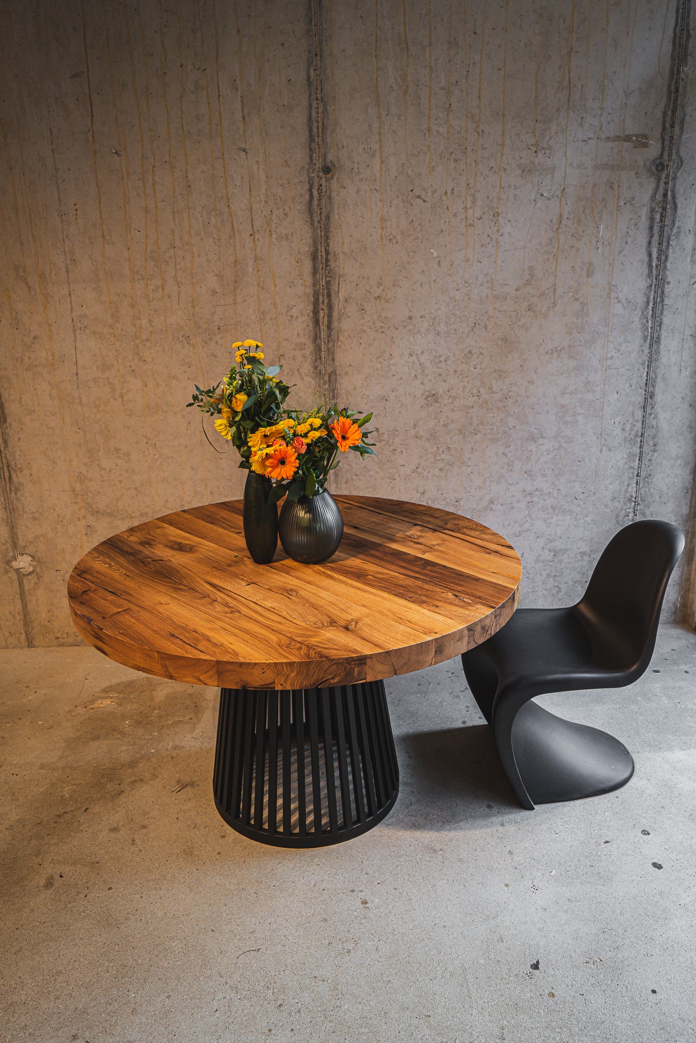 Runder Massivholztisch nach Maß
