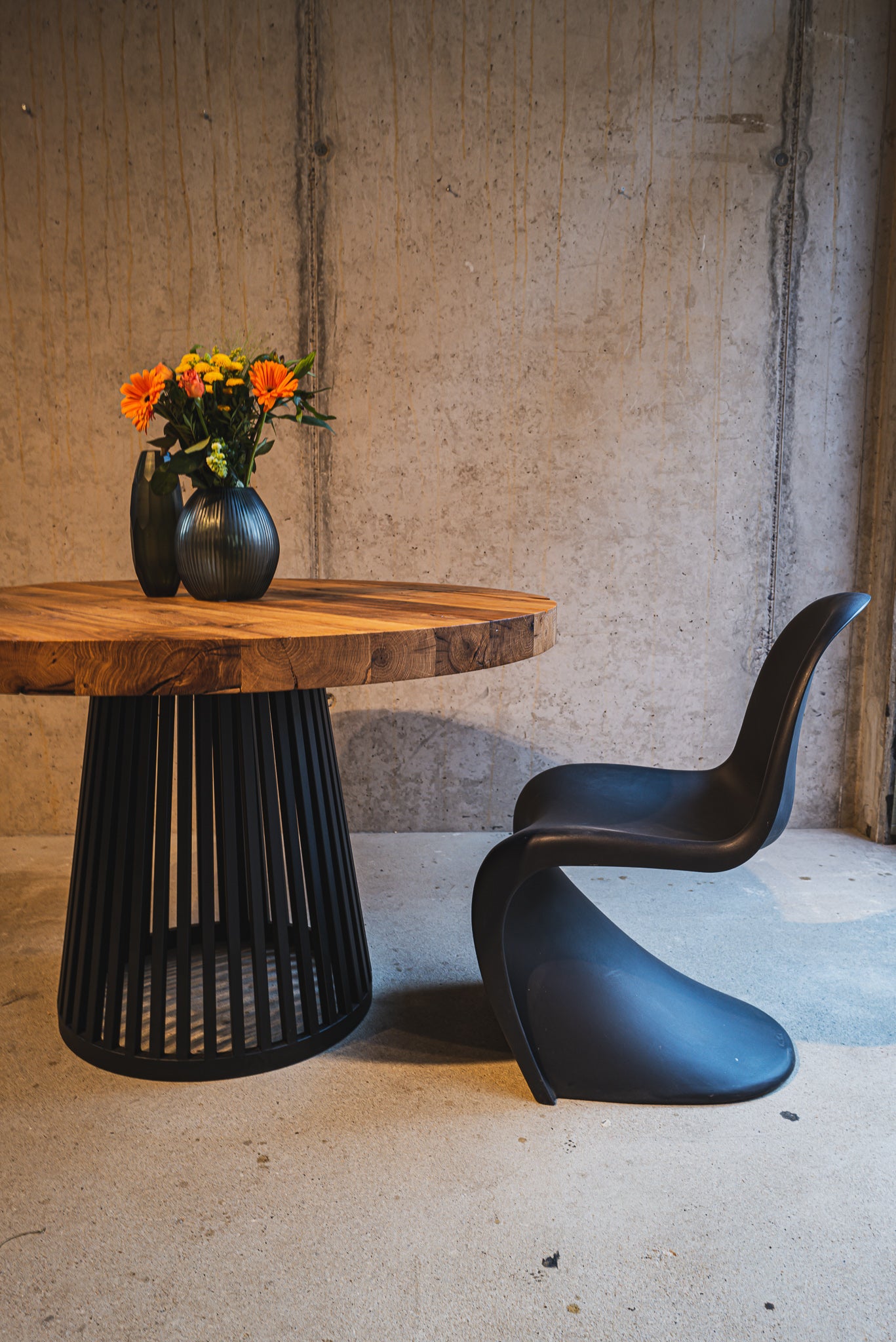 Runder Esstische aus Massivholz