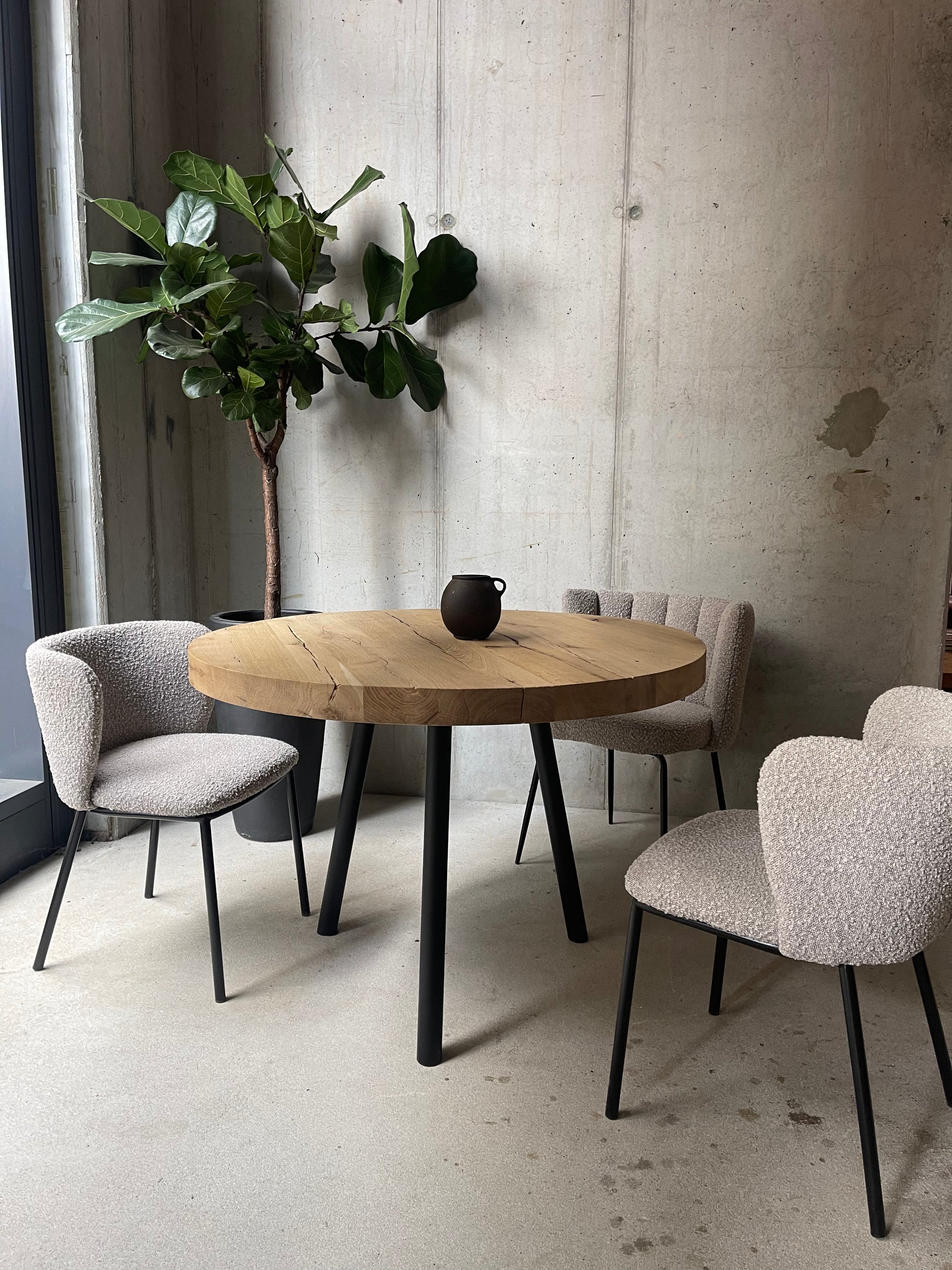 Esstisch Massivholz rund | Runder Tisch | Runder Holztisch 