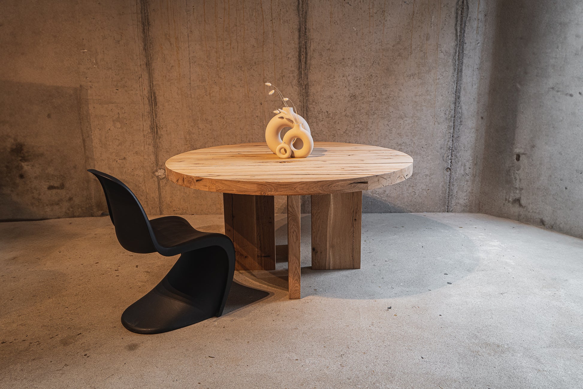 Esstisch rund Massivholztisch rund nach Maß 