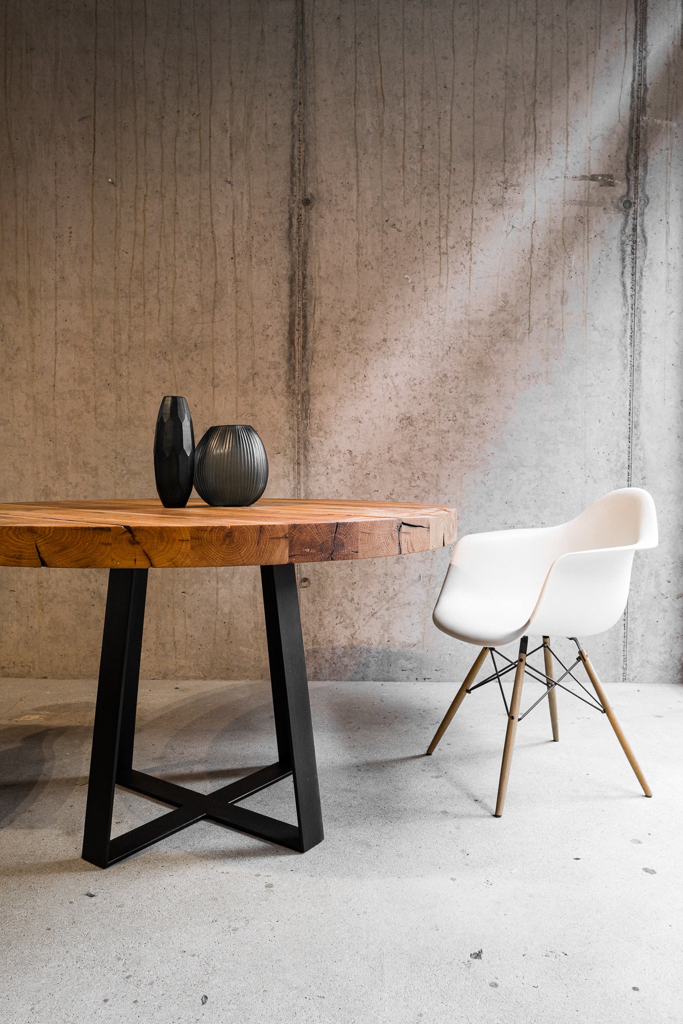 Runder Esstisch aus Massivholz Hamburg 