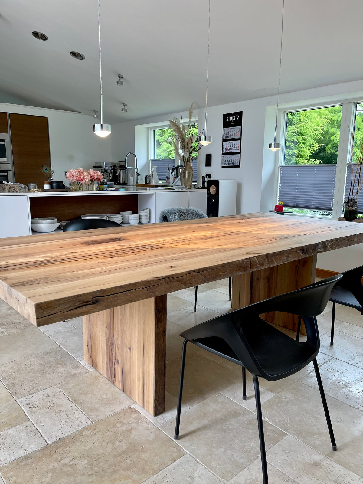 Esstisch Eiche Altholz mit Holzgestell | Massivholztisch
