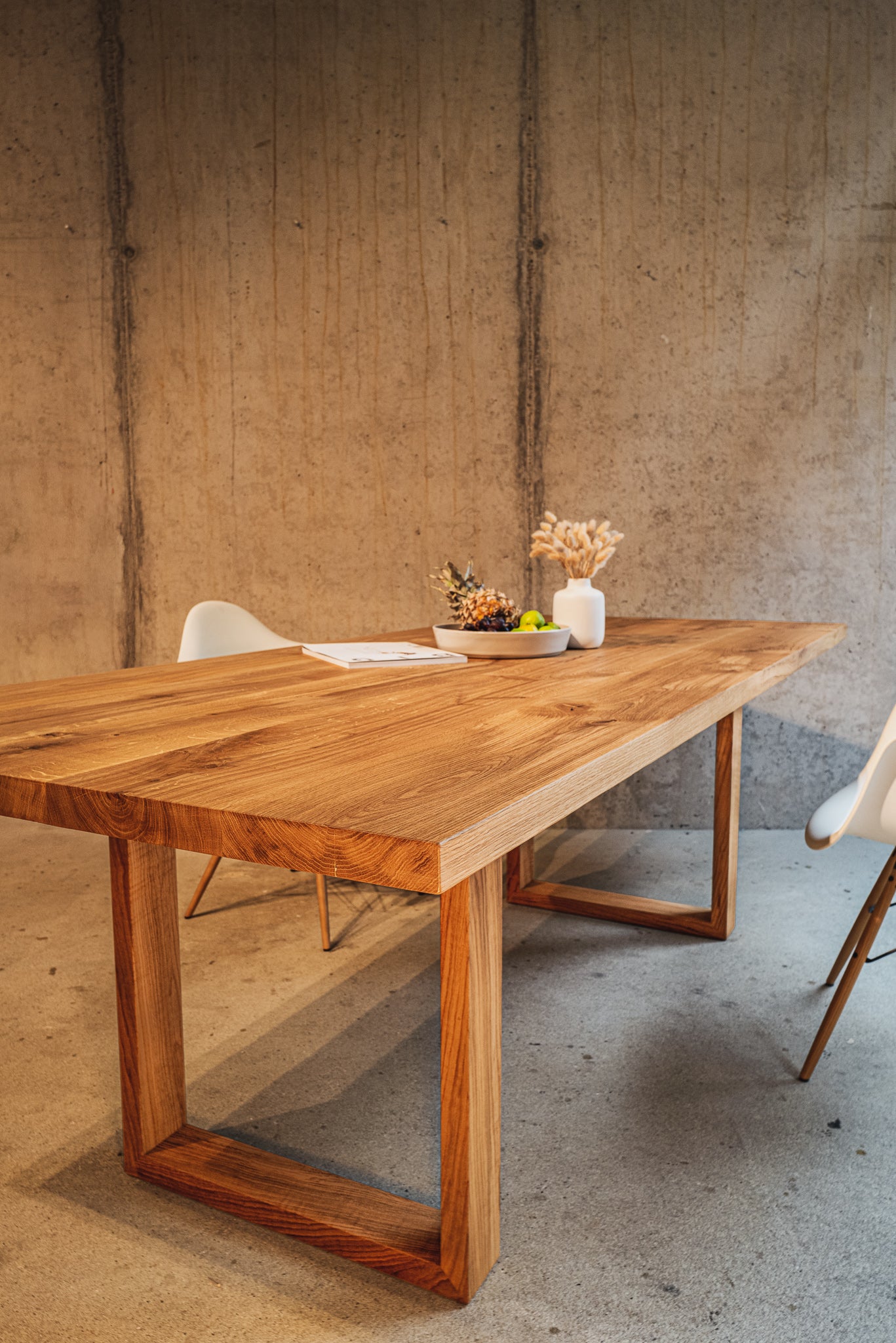 Massivholztisch mit Holzbeinen | Tischgestell aus Holz 