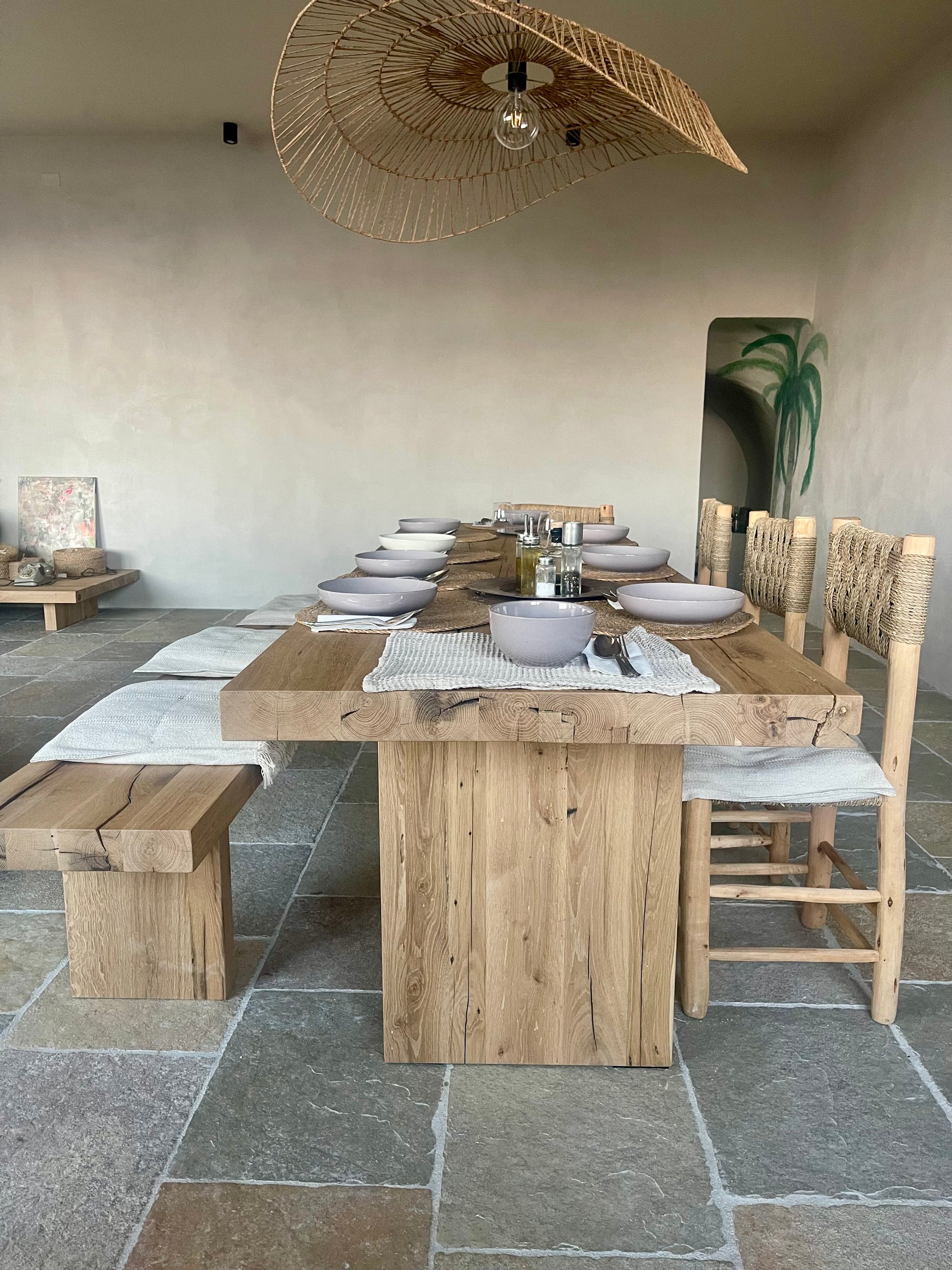 Massivholztisch Finca Tisch Finca Esstisch Boho