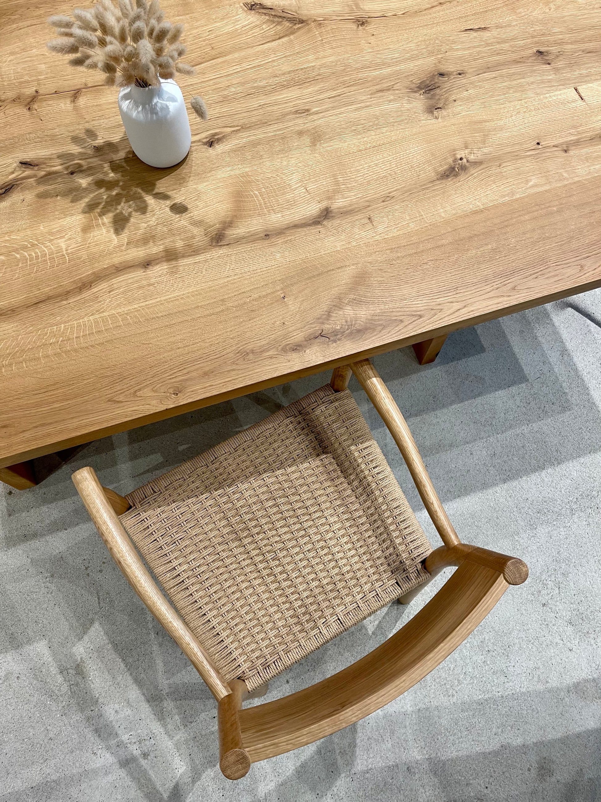 Massivholztisch Eiche Natur geölt komplett aus Holz von Holzwerk Hamburg 