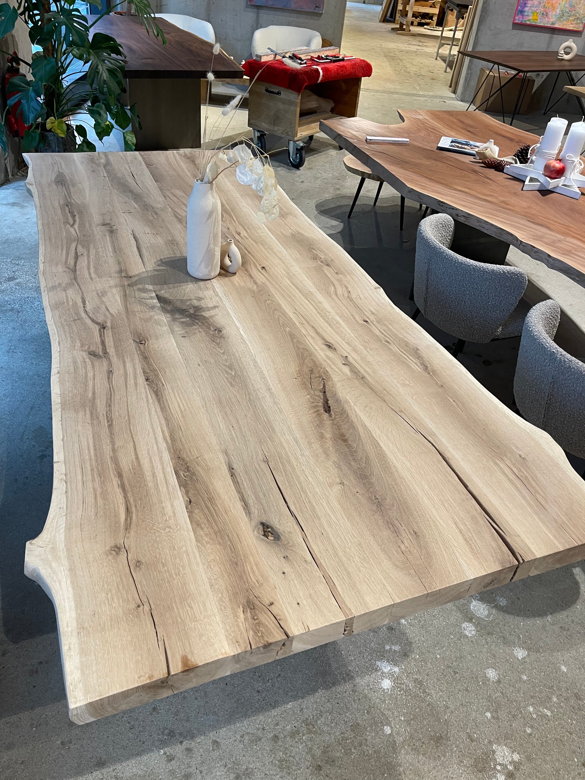Esstisch Massivholztisch rustikal Eichenholz 