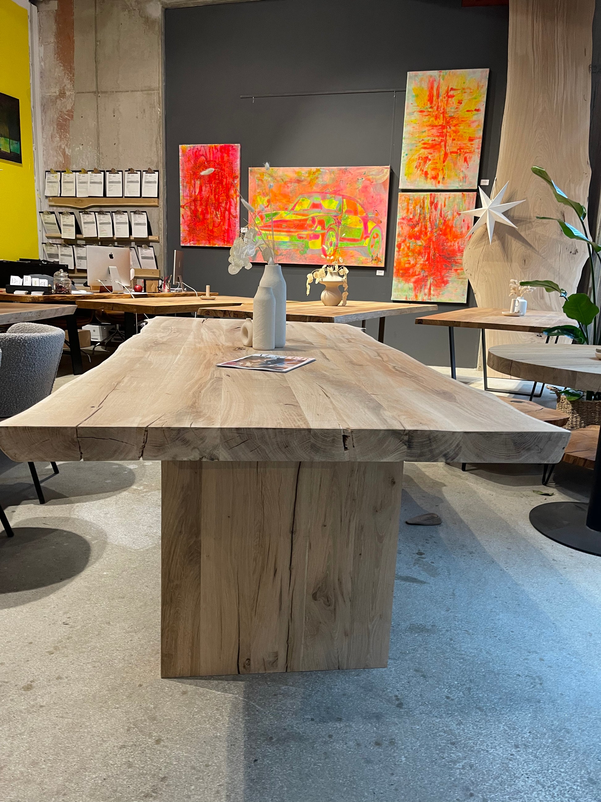 Esstisch Baumkante rustikal Eiche 