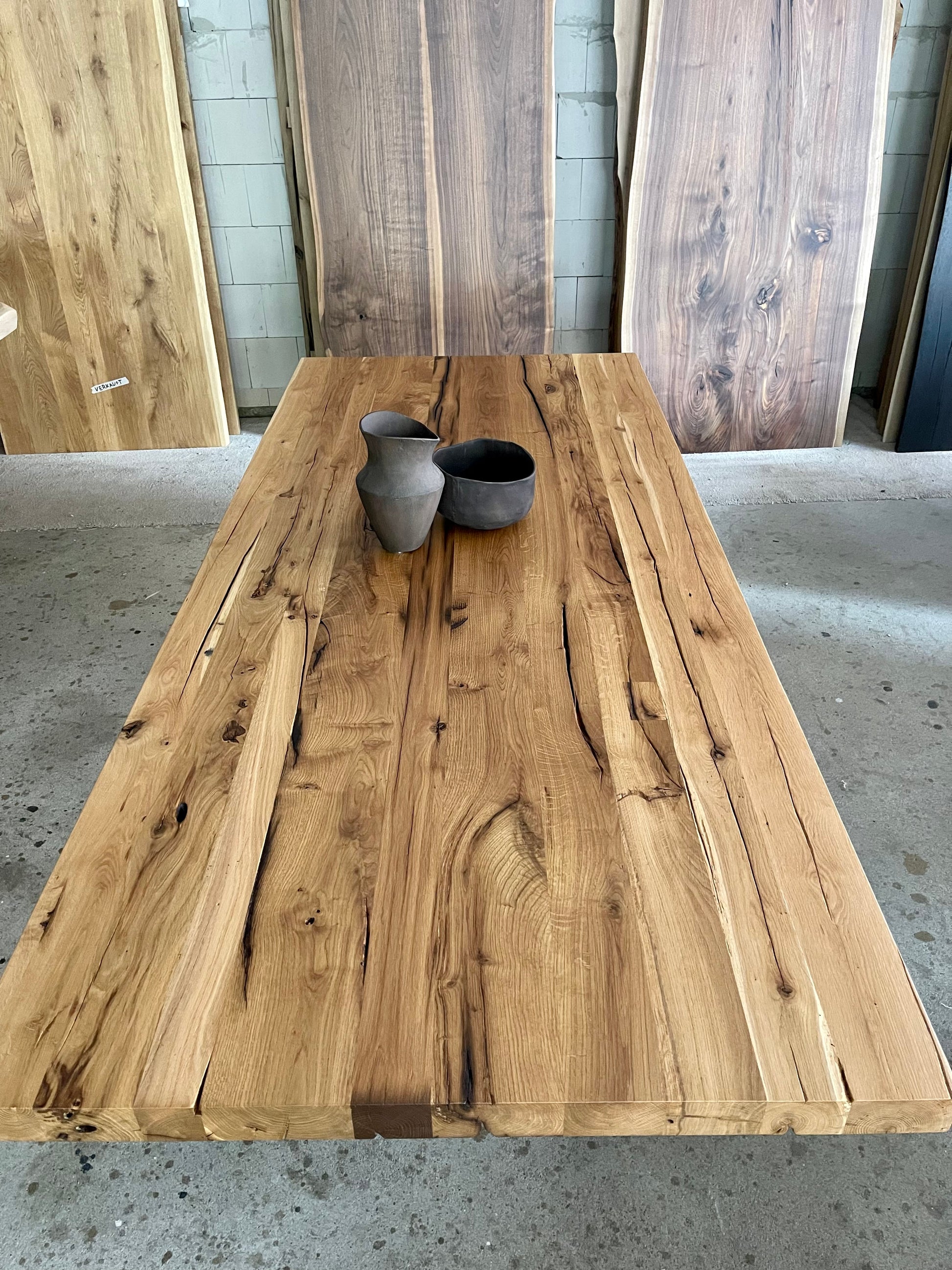 Rustikaler Esstisch Eiche Altholz