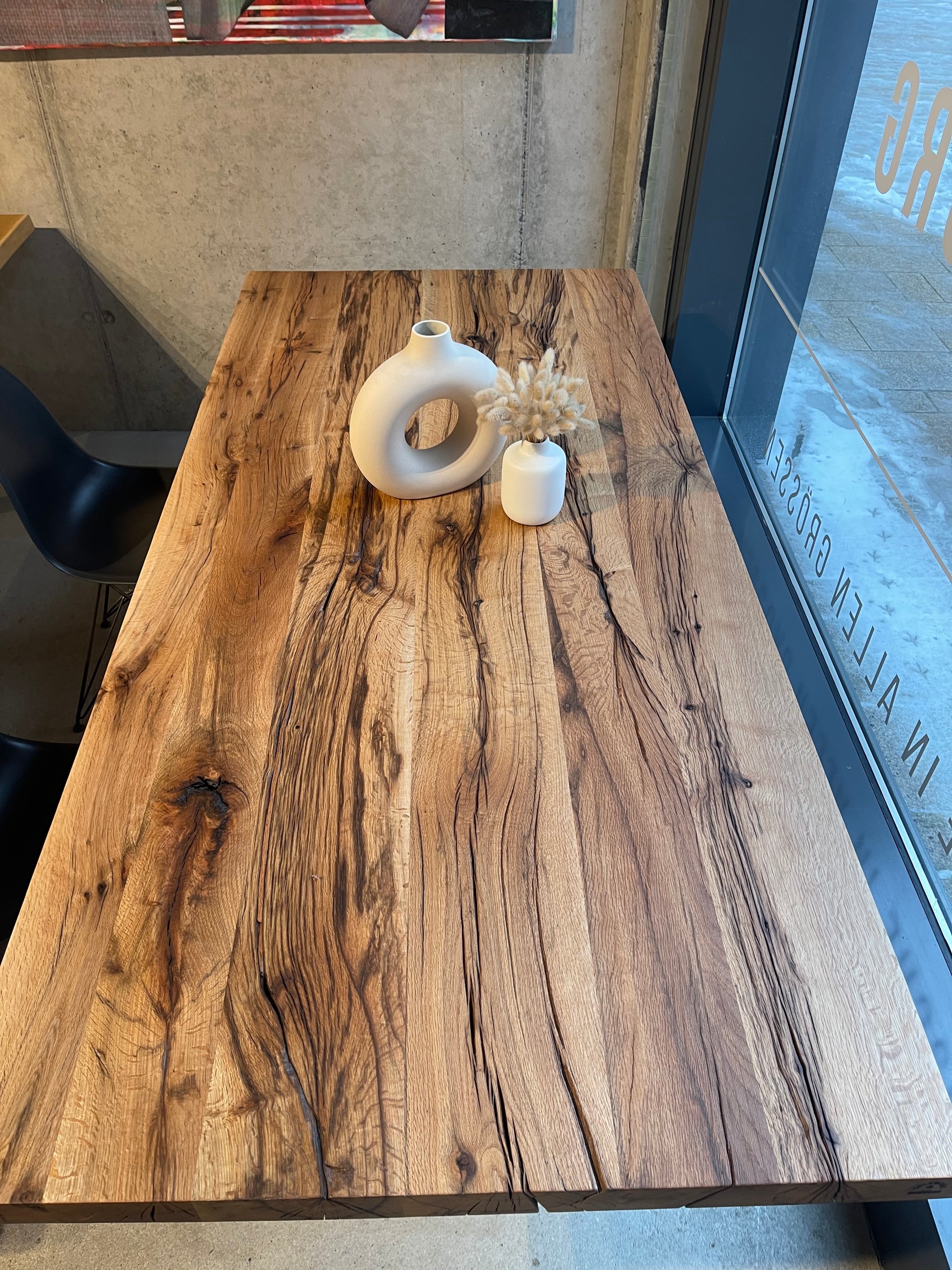 Massivholztisch Wildeiche Eiche rustikal Esstisch 