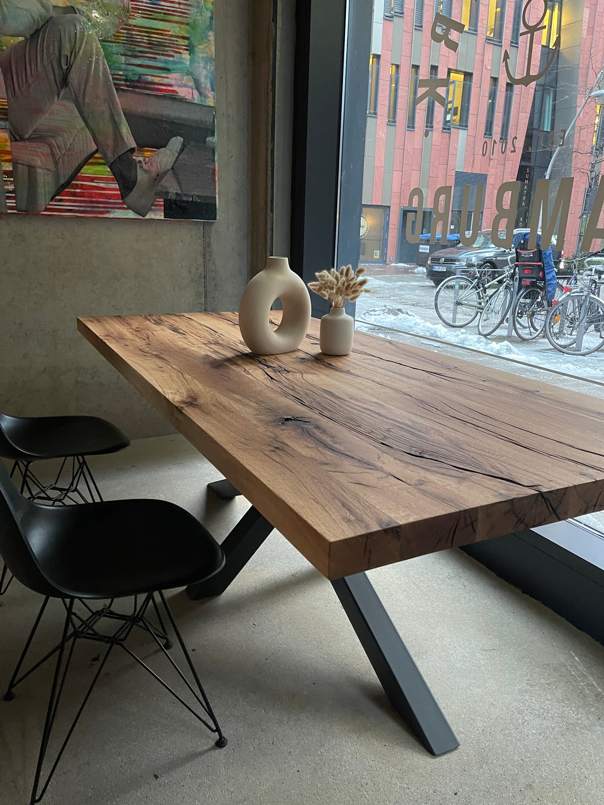 Massivholztisch Wildeiche – Holzwerk Hamburg