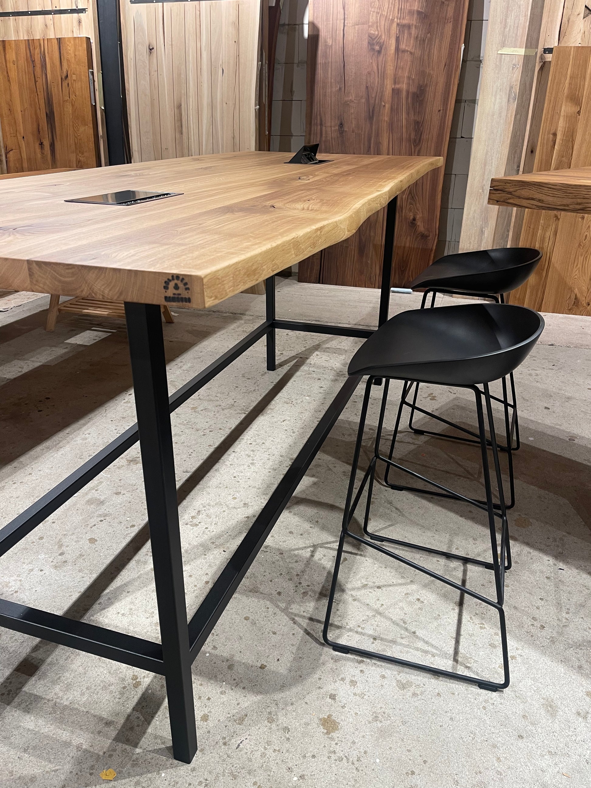 Hochtisch für Office | Konferenztisch als Hochtisch | Tischanschlussfeld 