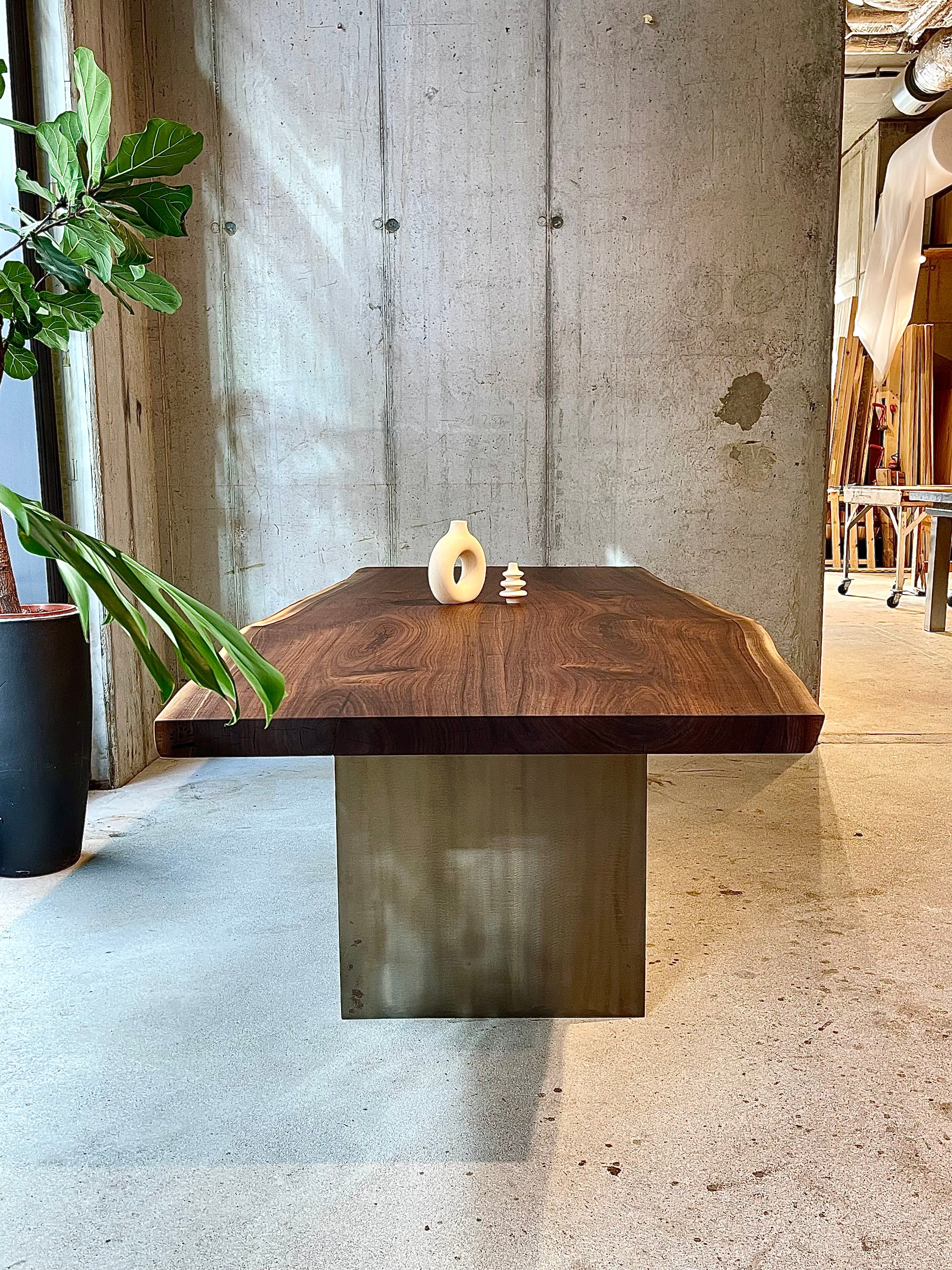 Esstisch Nussbaum Baumtisch 