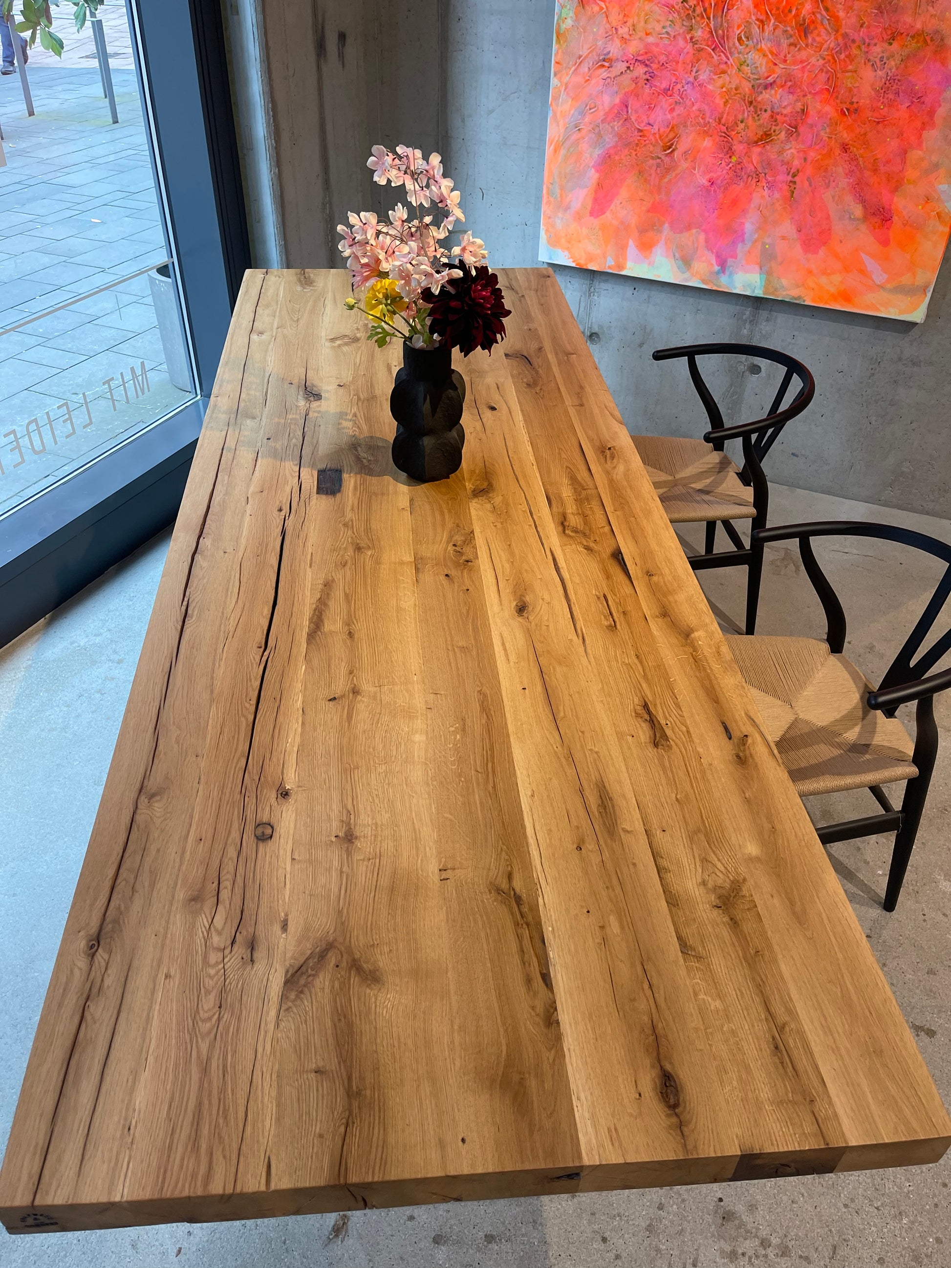 Massivholztisch aus Eichenholz von Holzwerk Hamburg 