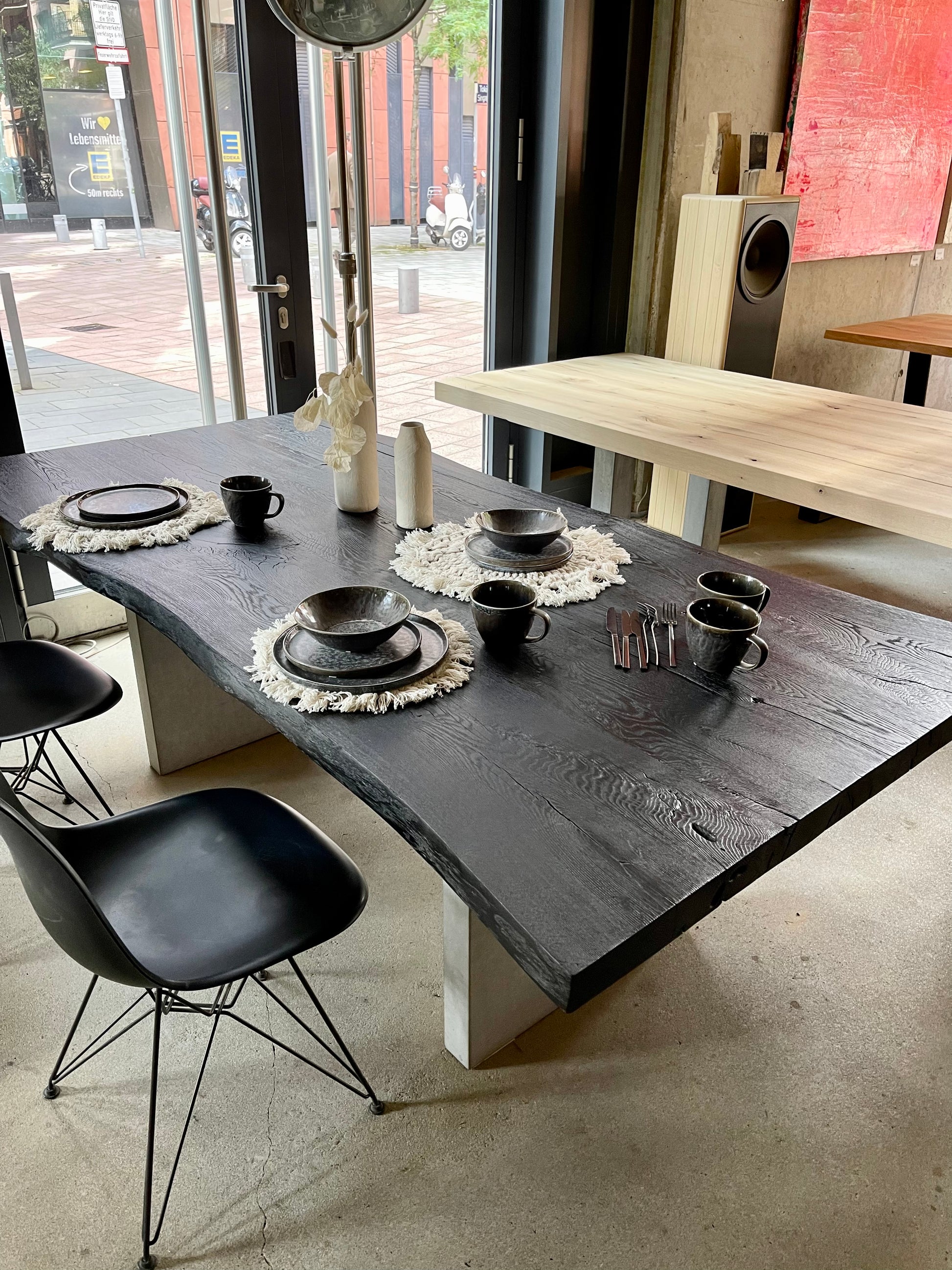 Massivholztisch geköhlt Esstisch | Holzwerk Hamburg 