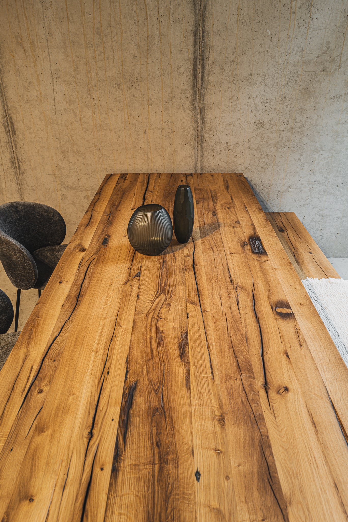 Esstisch Eiche mit Metallgestell 