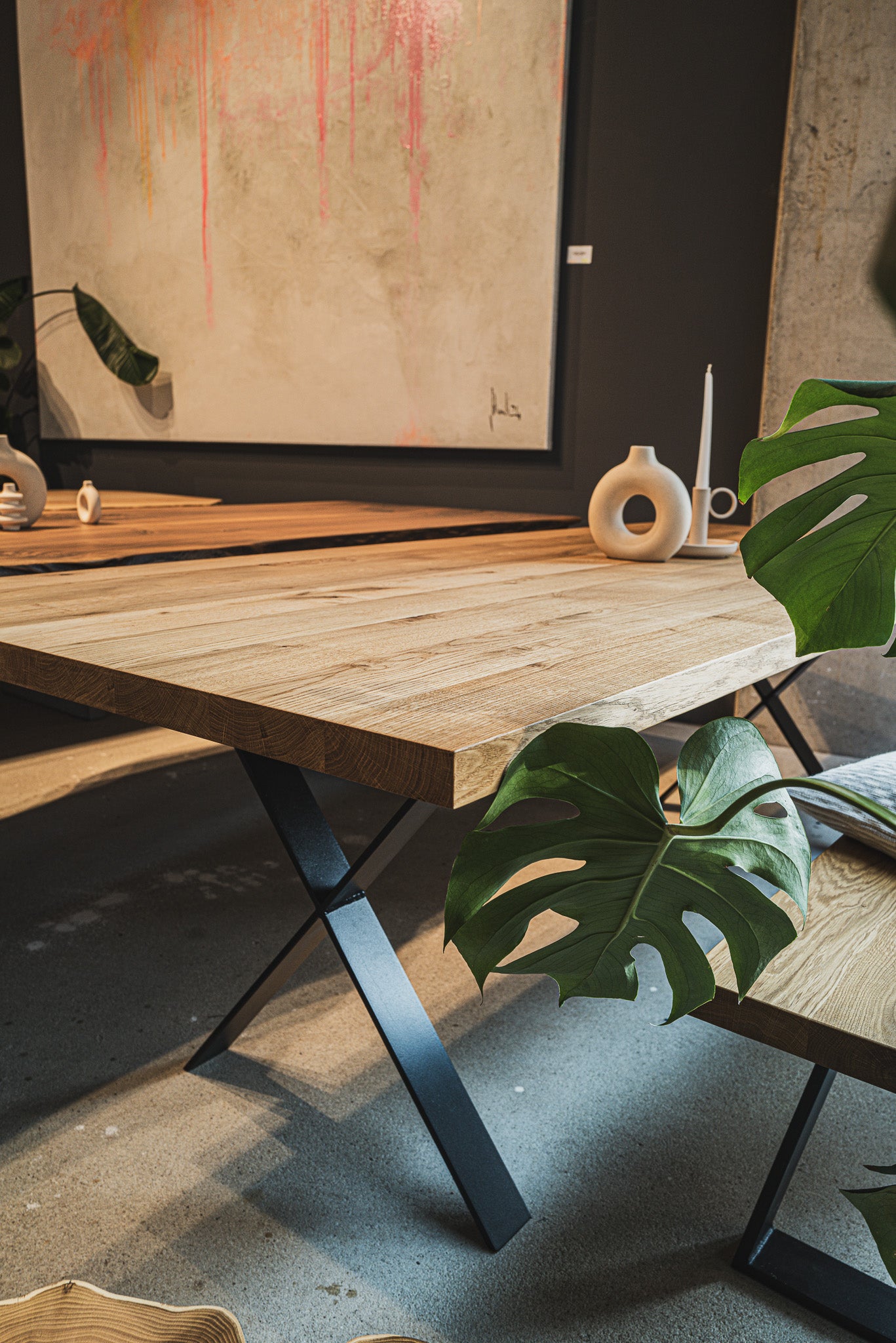 Massivholztisch Eichenholz 