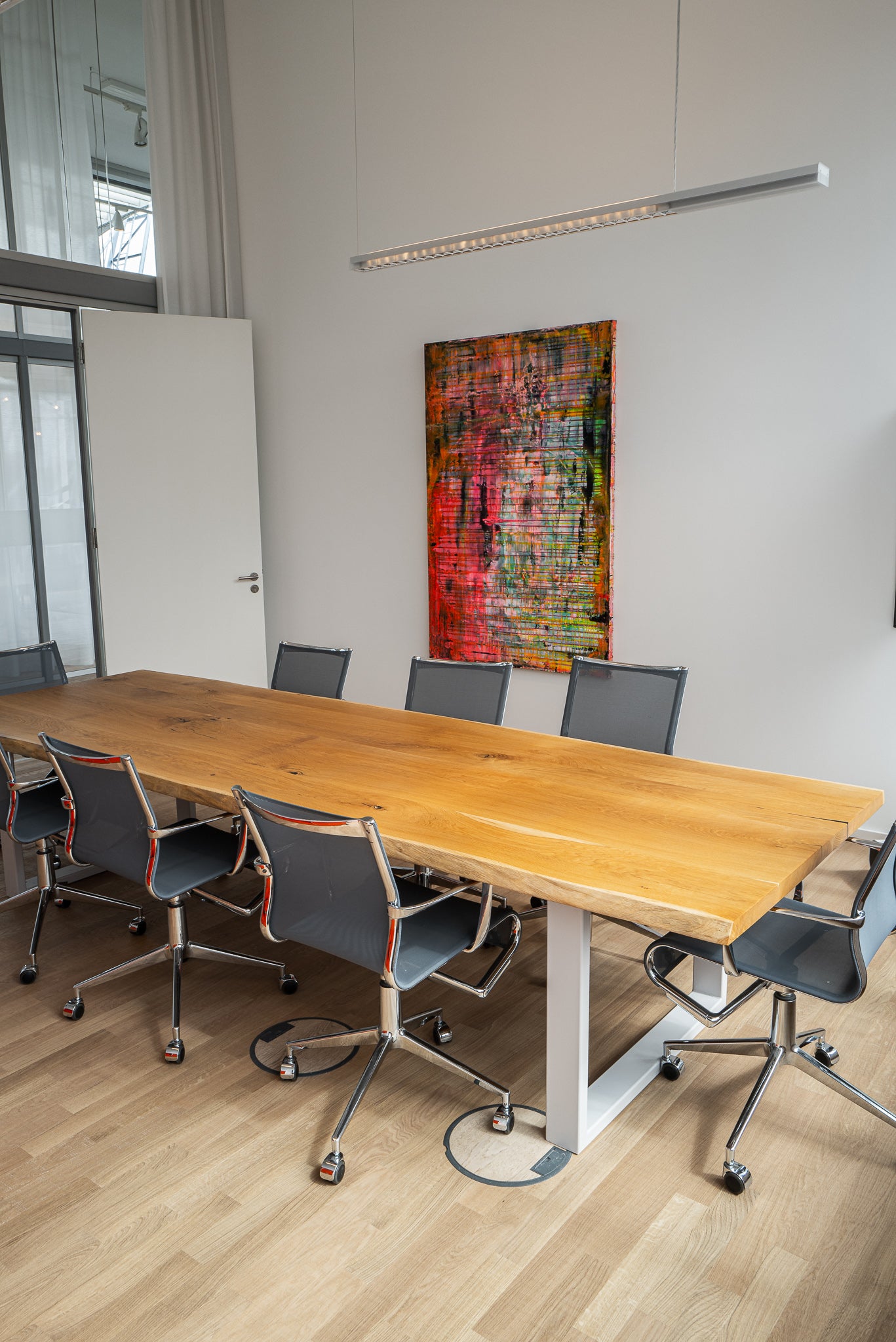 Konferenztisch aus Eichenholz | Besprechungstisch Holz