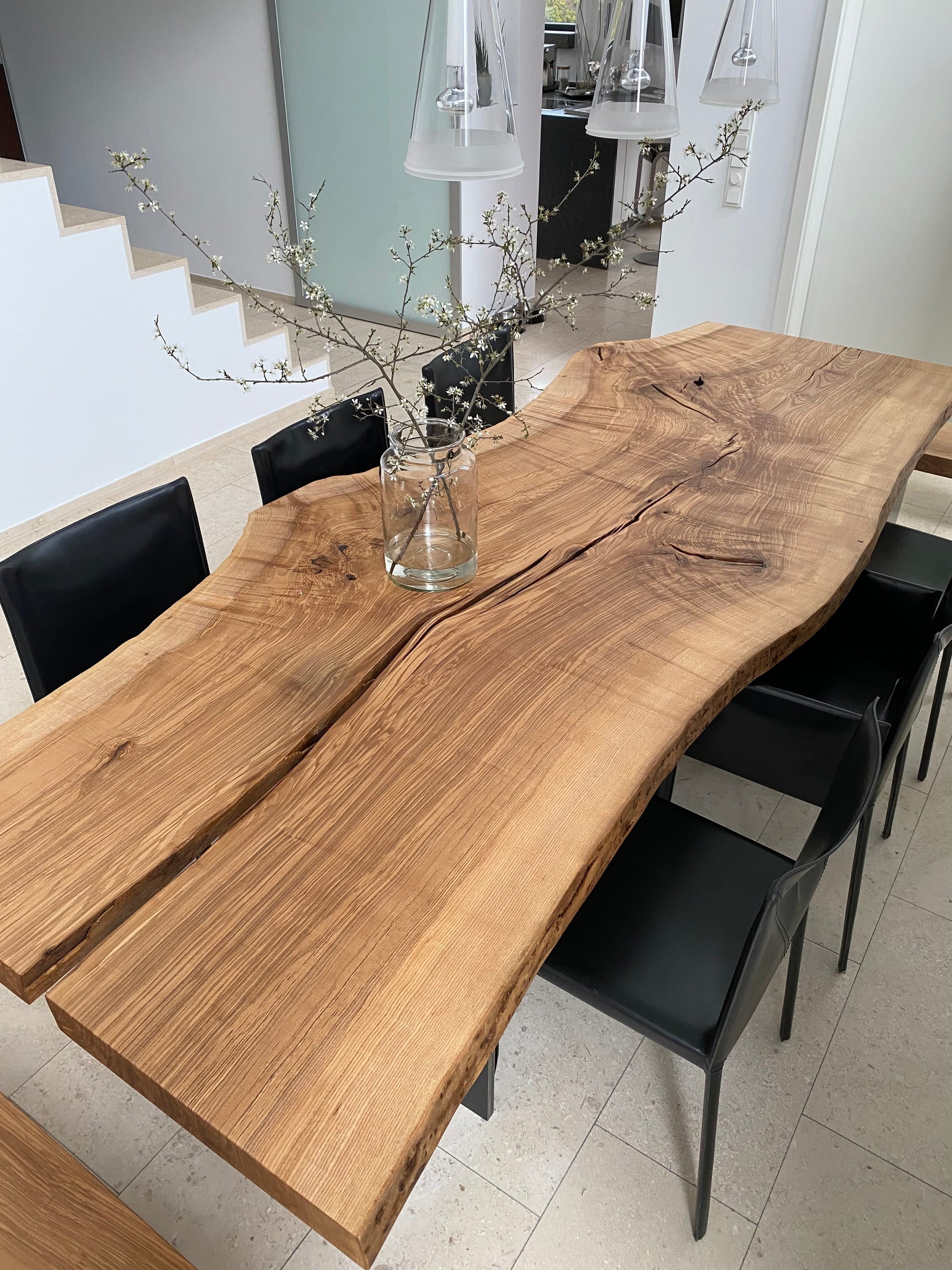 Baumtisch Massivholz Eschenholz Esstisch 