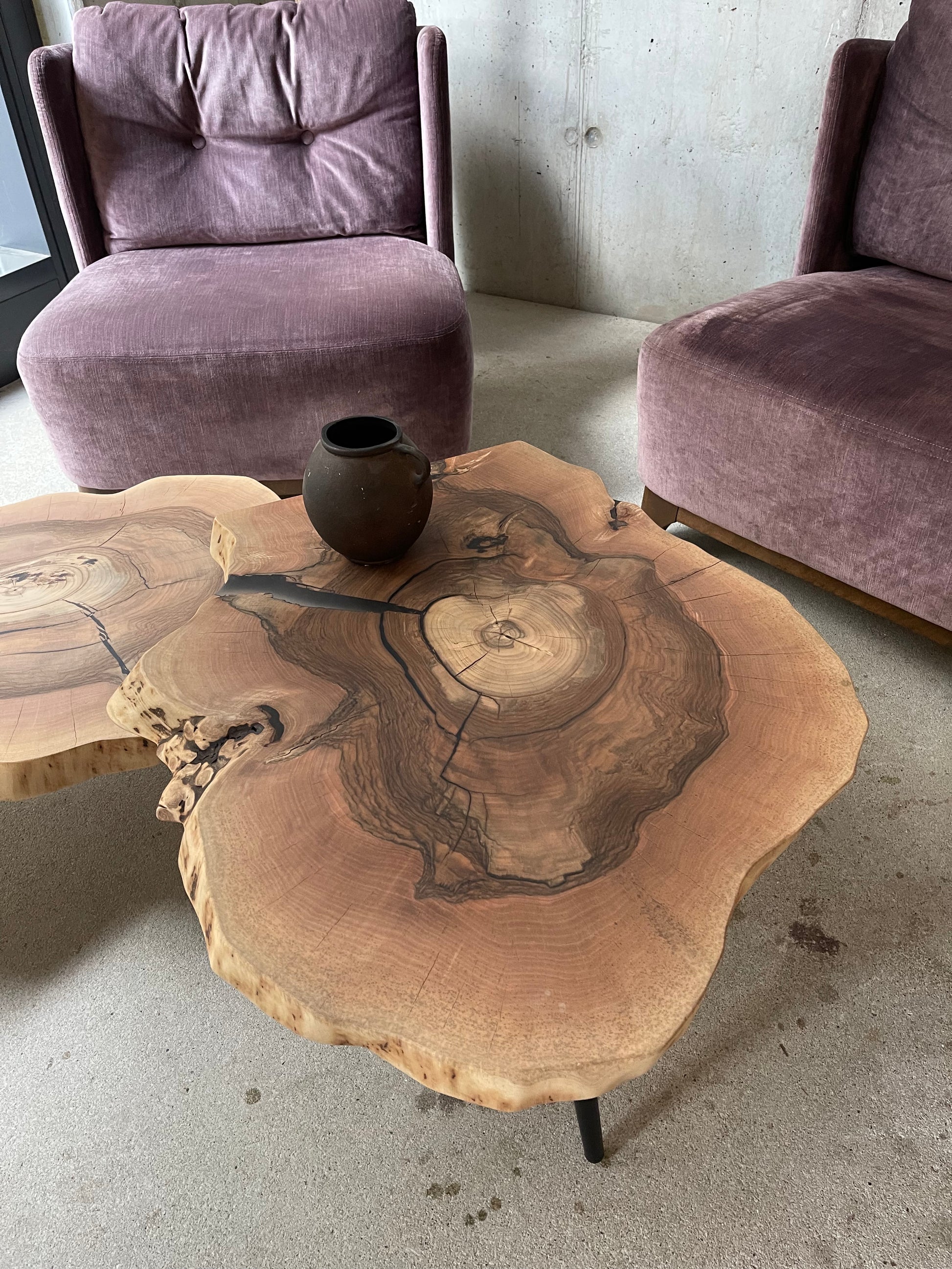 Beistelltisch Holz Baumscheibe 