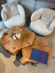 Holztisch Baumscheibe Couchtisch Wohnzimmertisch 