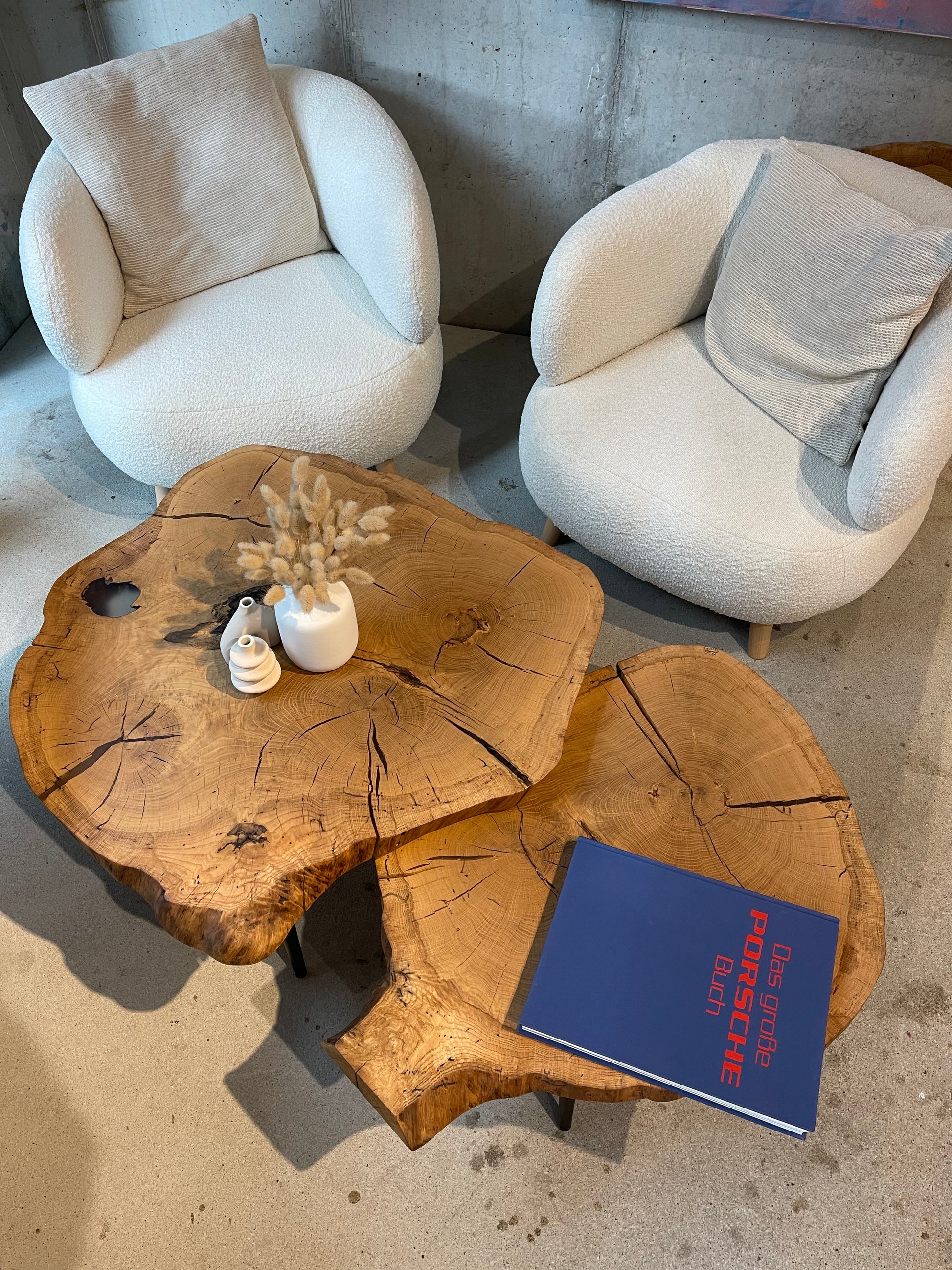 Holztisch Baumscheibe Couchtisch Wohnzimmertisch 