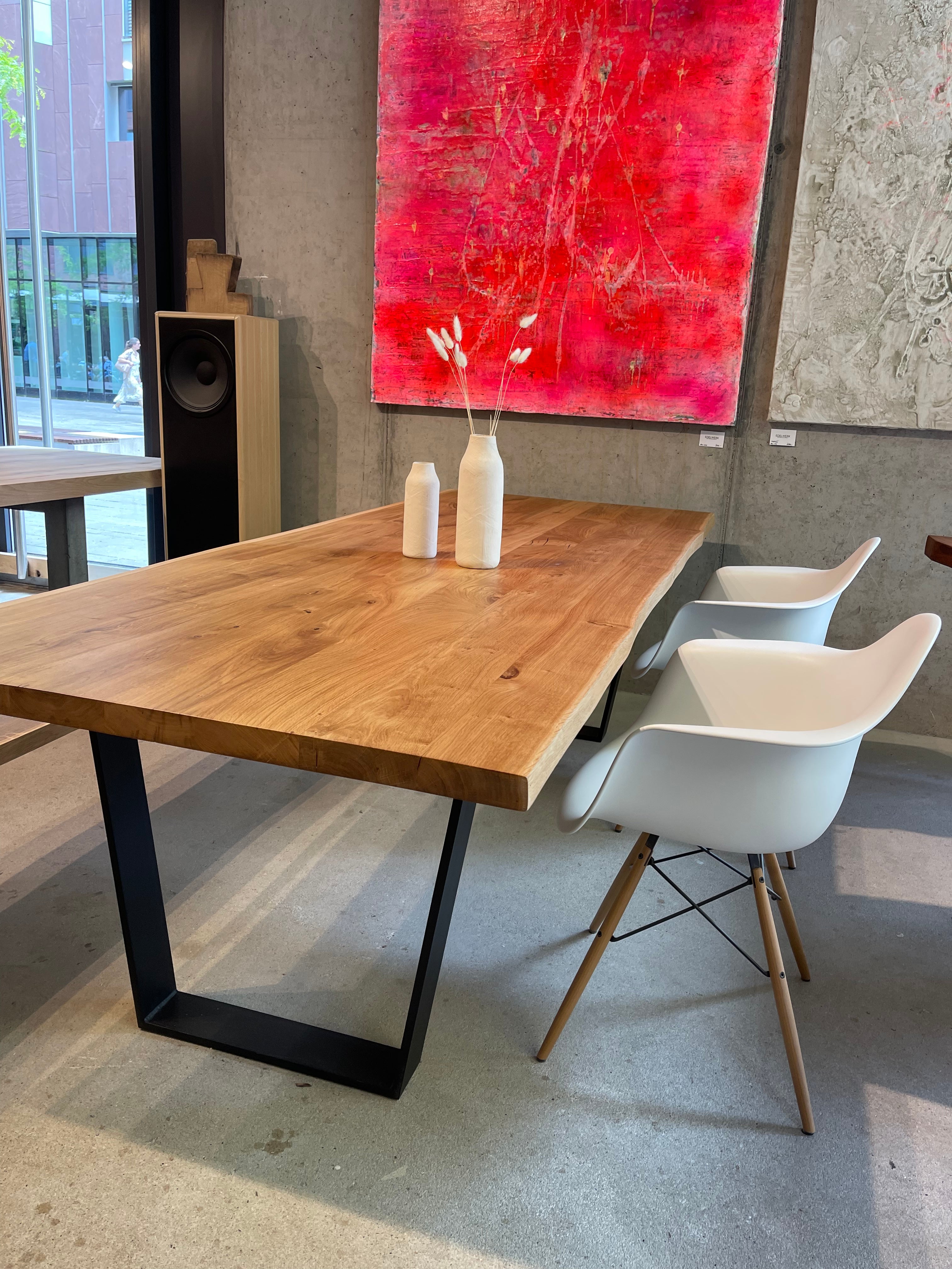 Esstisch vollmassiv Eichenholz mit Naturkante