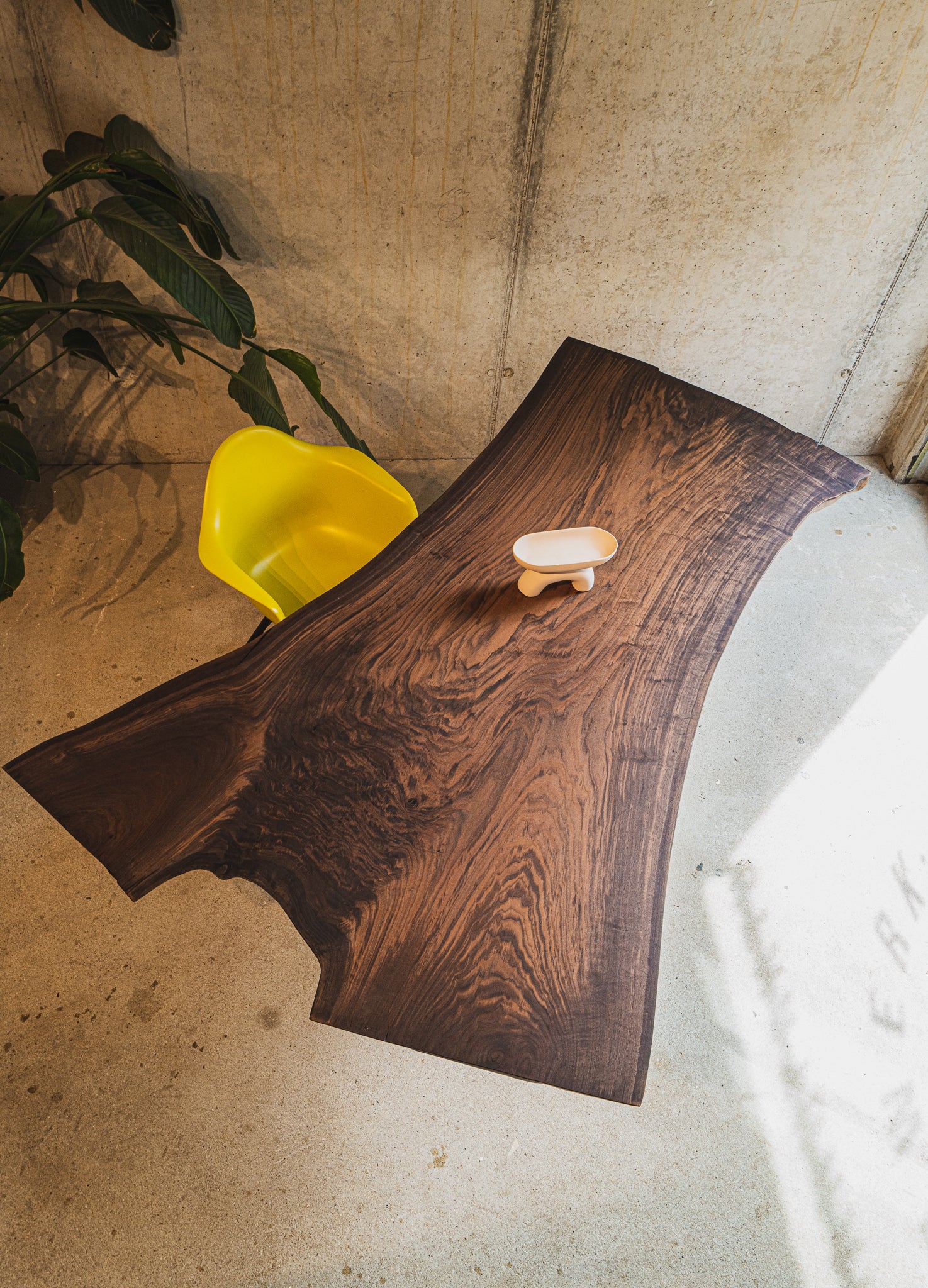 Unikat Esstisch Nussbaum aus einem Stück 