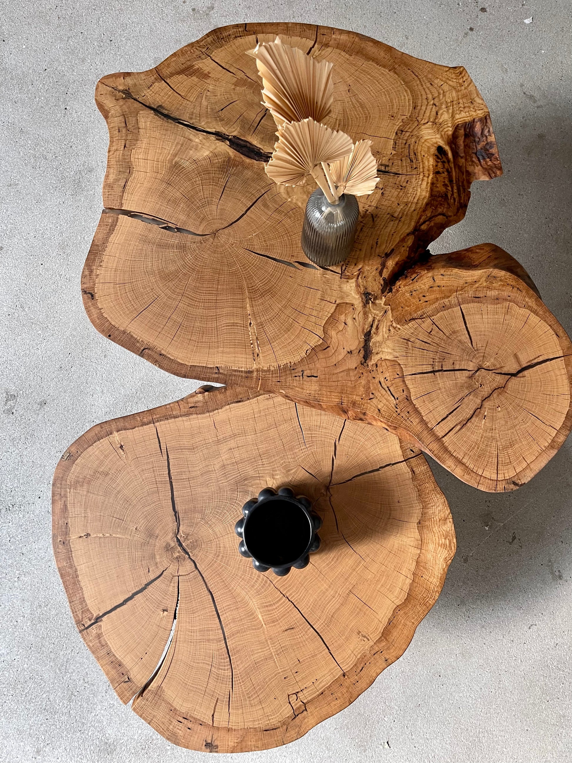 Unikat Couchtisch aus Massivholz von Holzwerk Hamburg 