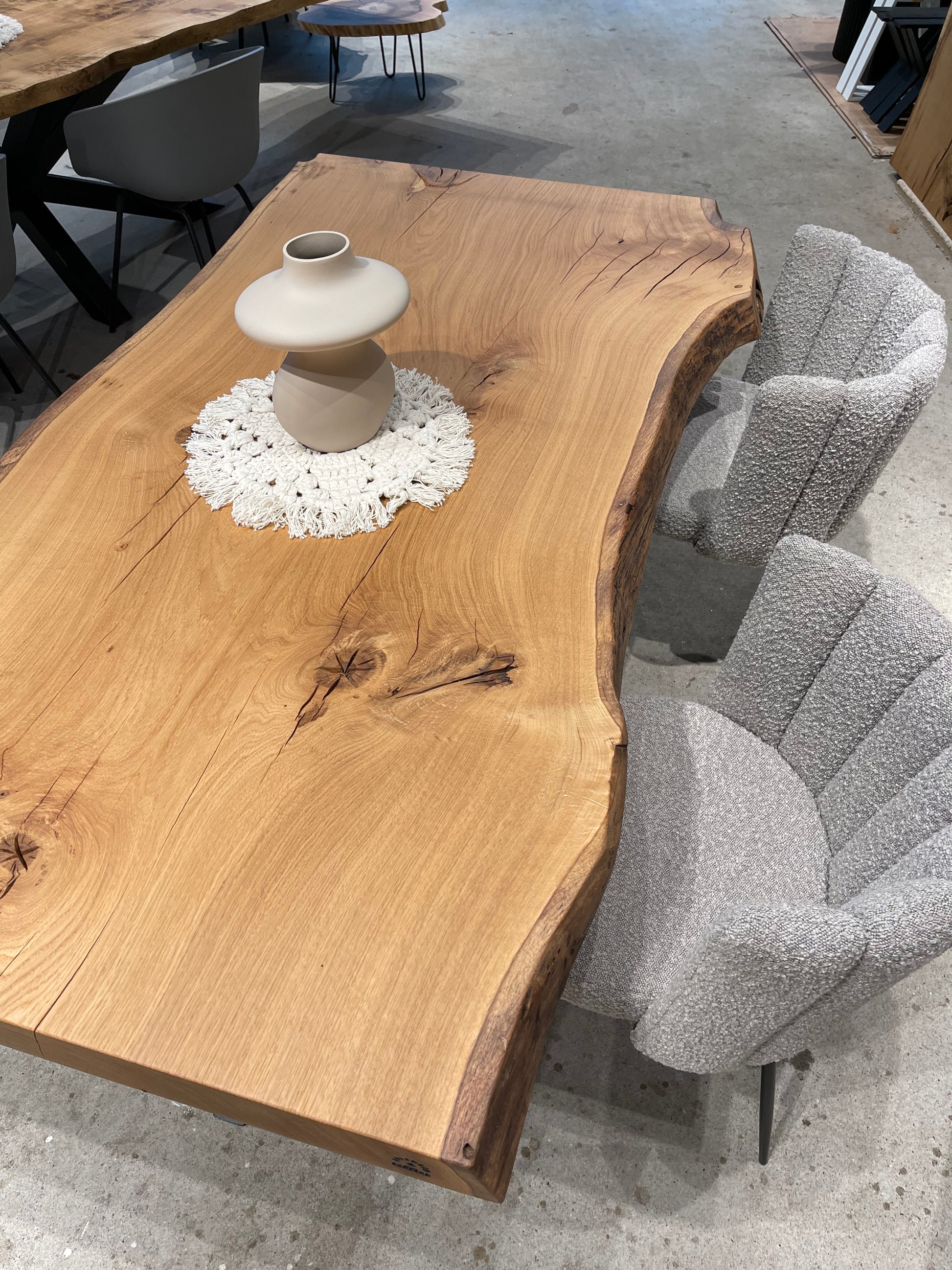 Massivholztisch Unikat aus einem Stück Eiche