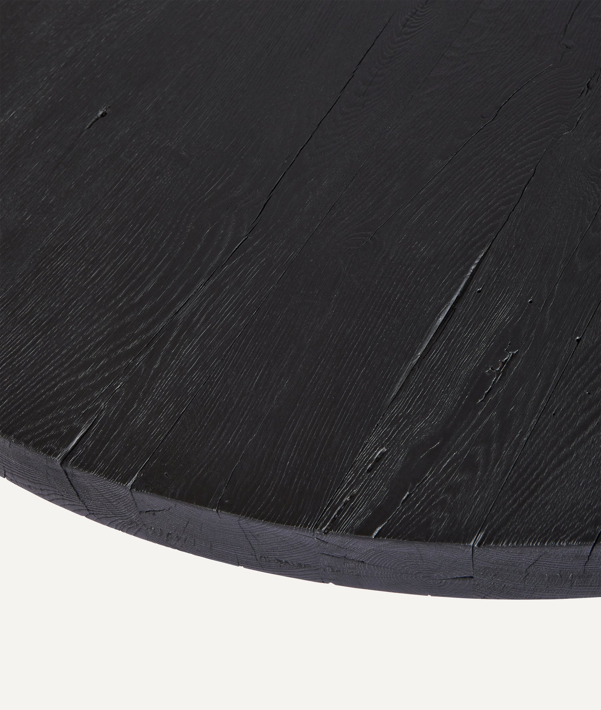 Runder Holztisch | Schwarzer Holztisch | Holzwerk Hamburg