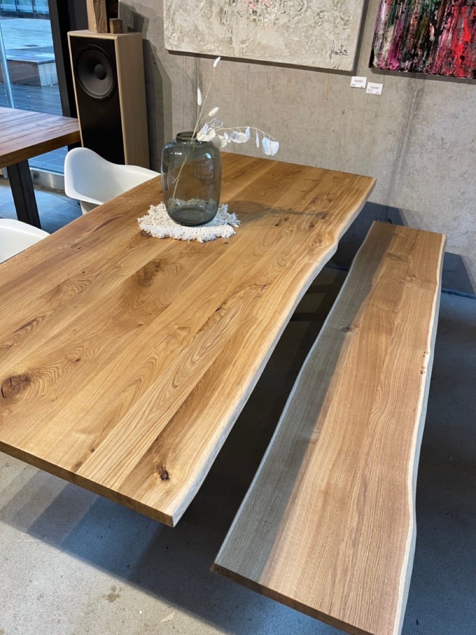 Eichentisch mit Natürlicher Baumkante | Holzwerk Hamburg