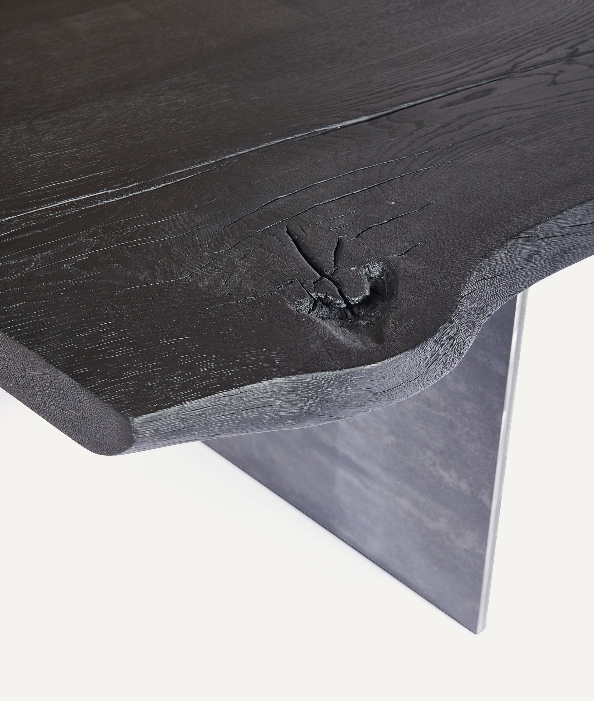 Schwarzer Esstisch | Massivholztisch schwarz 