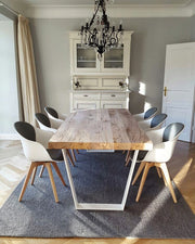 Heller Rustikaler Esstisch Eiche | Holzwerk Hamburg