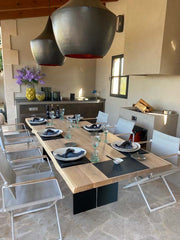 Heller Terrassentisch Eiche Massivholz |  Holzwerk Hamburg