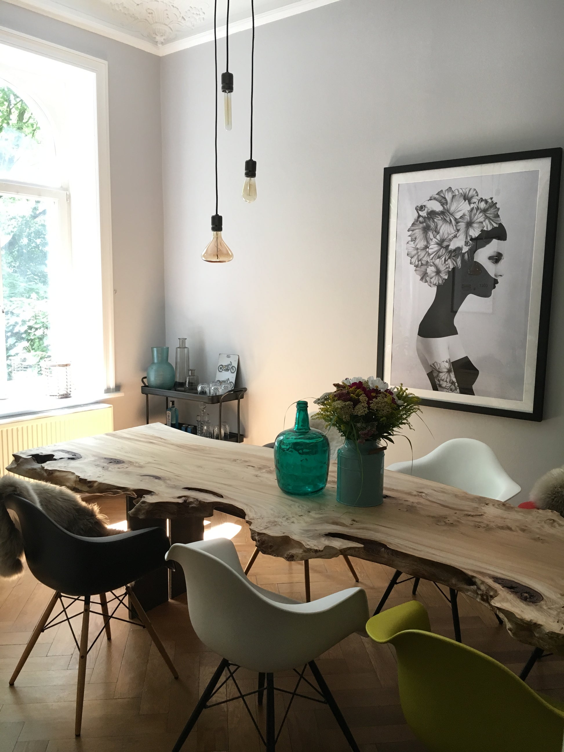 Unikatesstisch aus einem Stück Pappel | Holzwerk Hamburg