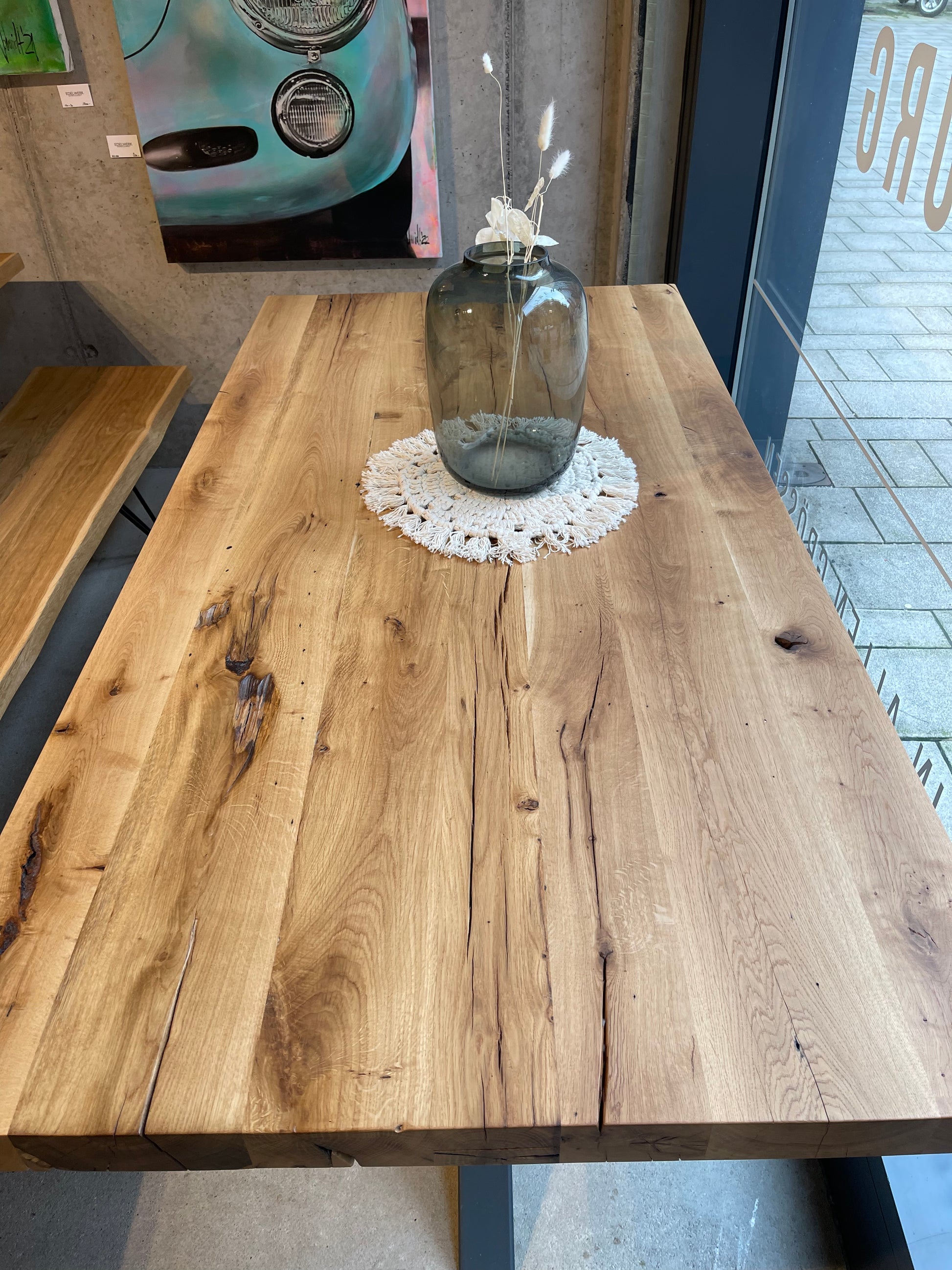 Tischplatte Eichenholz rustikal | Holzwerk Hamburg 
