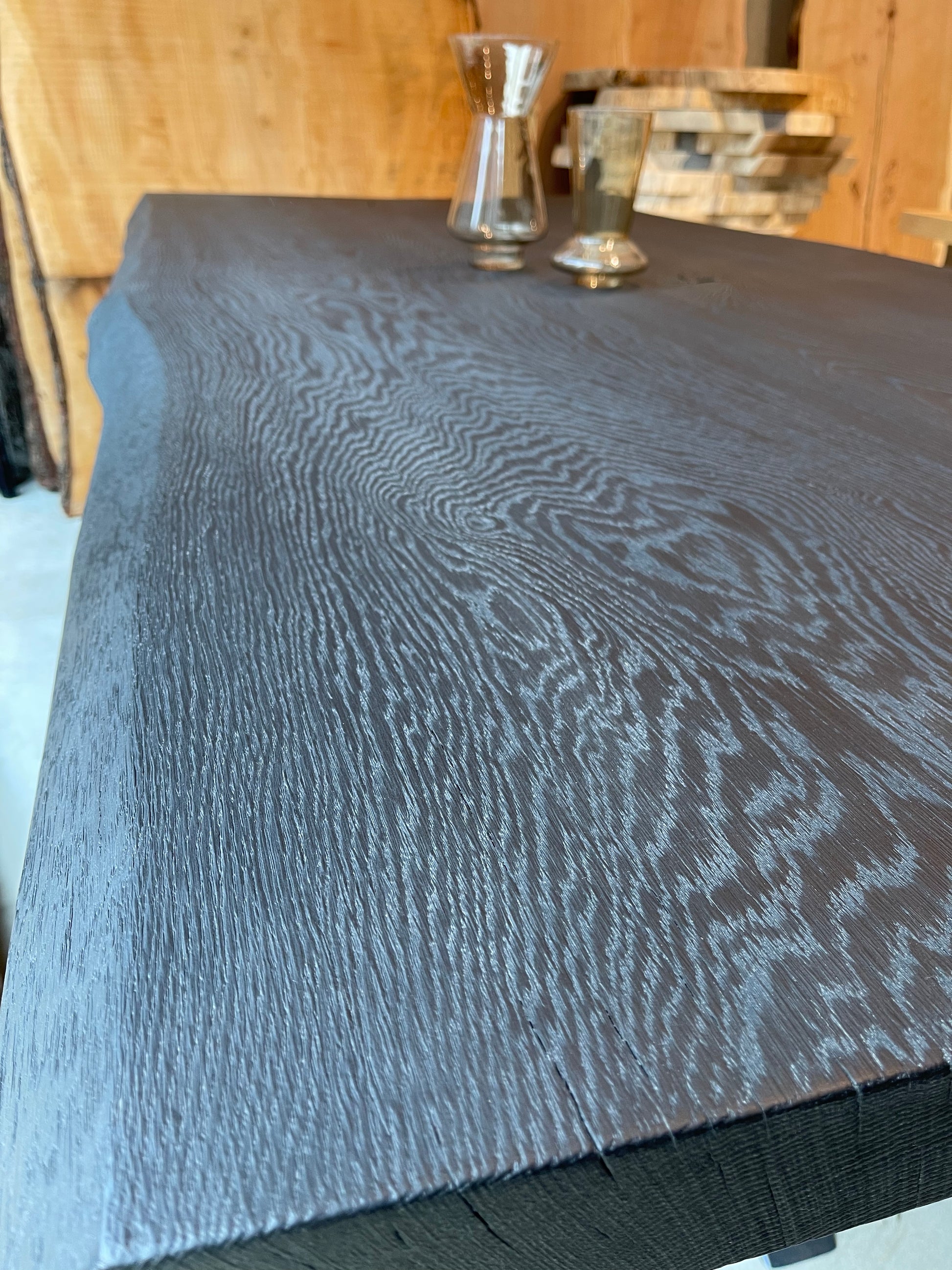 Massivholztisch Eiche geköhlt | Holzwerk Hamburg 