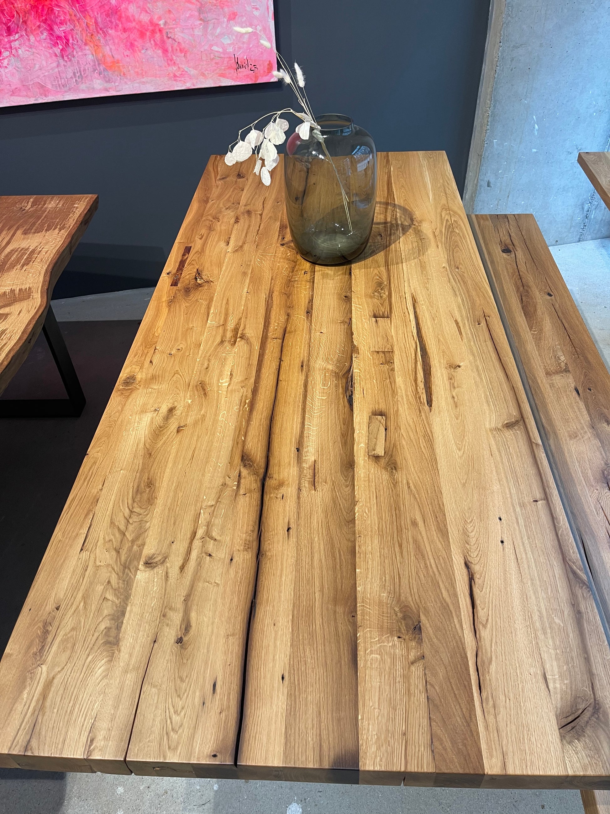 Tischplatte Eichenholz rustikal | Holzwerk Hamburg 