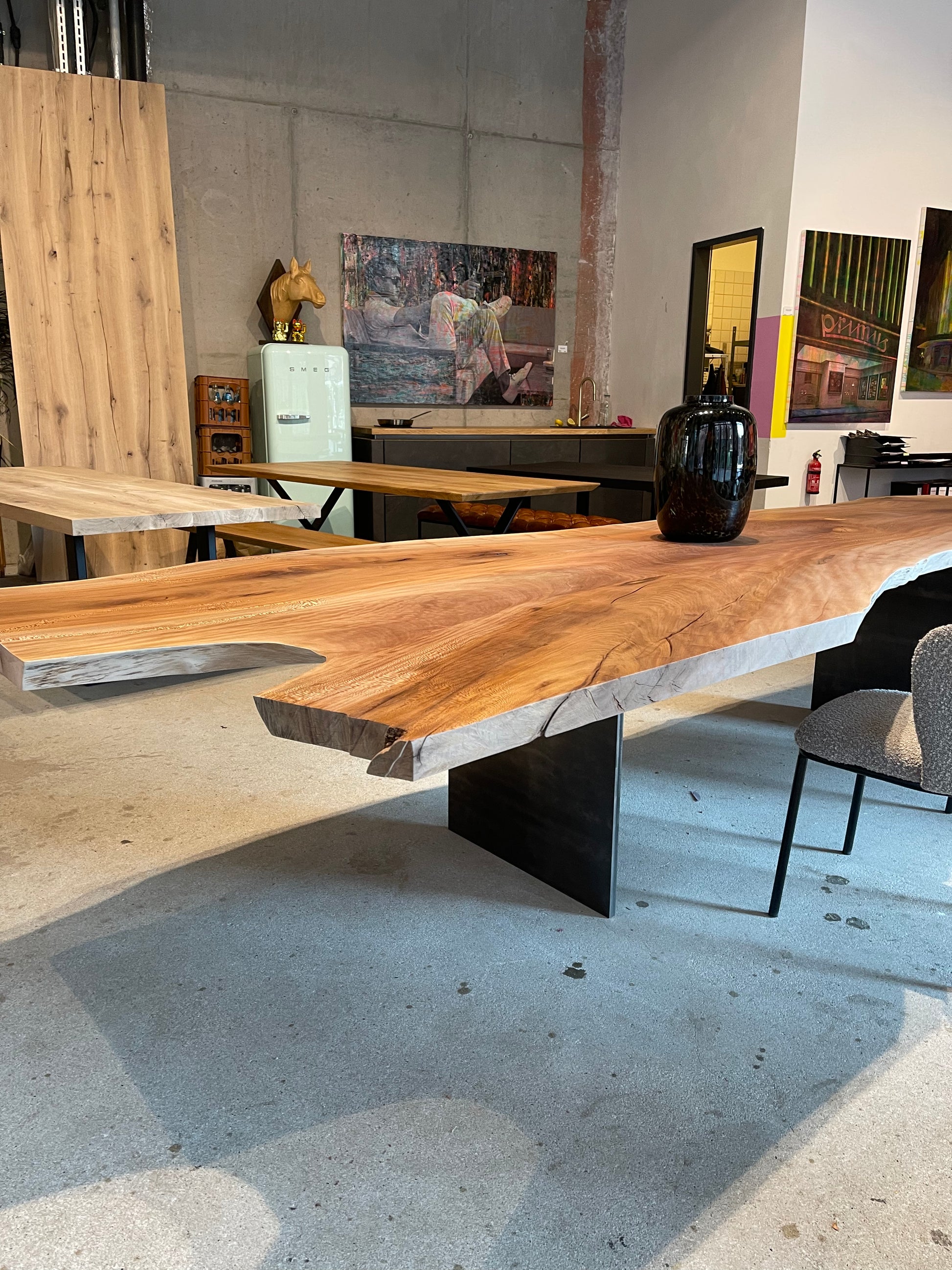 Esstisch aus einem Stück Holz | Holzwerk Hamburg 