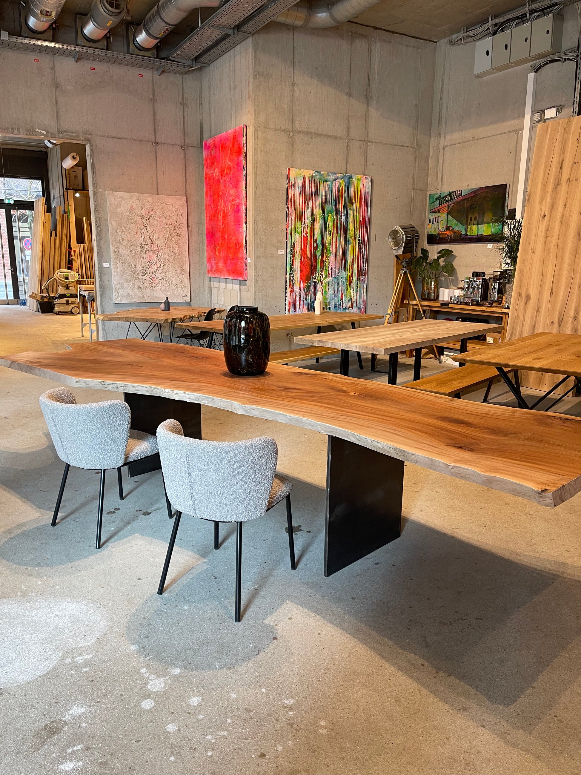 Unikat Tisch aus Massivholz | Esstisch besonders individuell nach Maß | Holzwerk Hamburg 