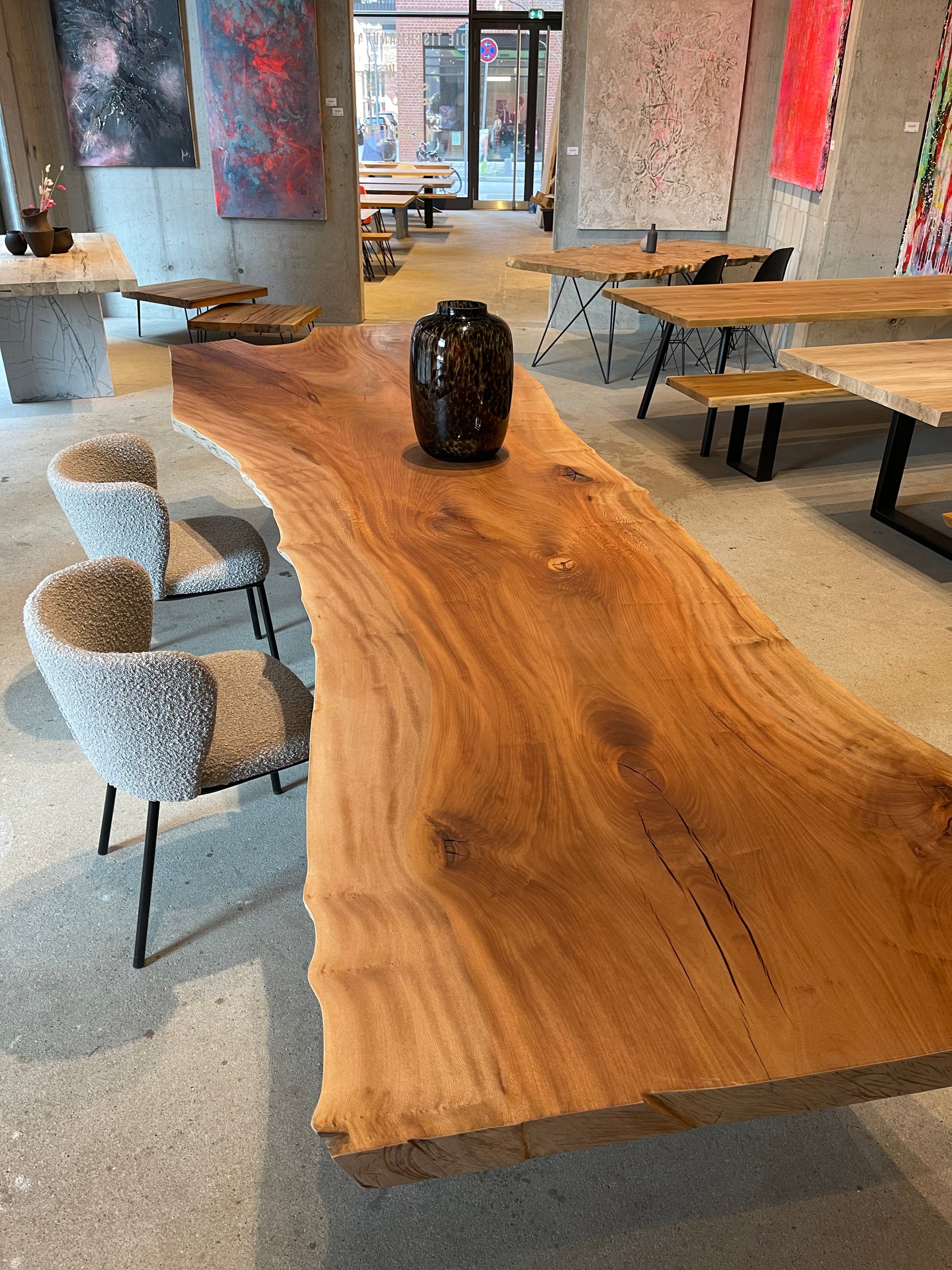 Massivholztisch aus einem Stück | Holzwerk Hamburg 